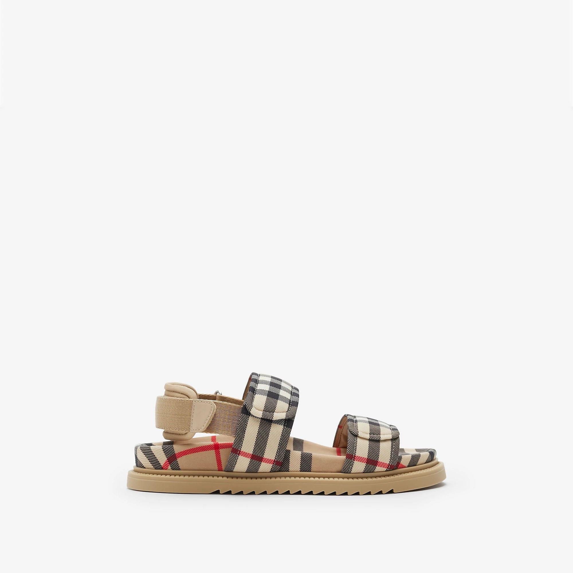 Boys & Girls Beige Check Sandals