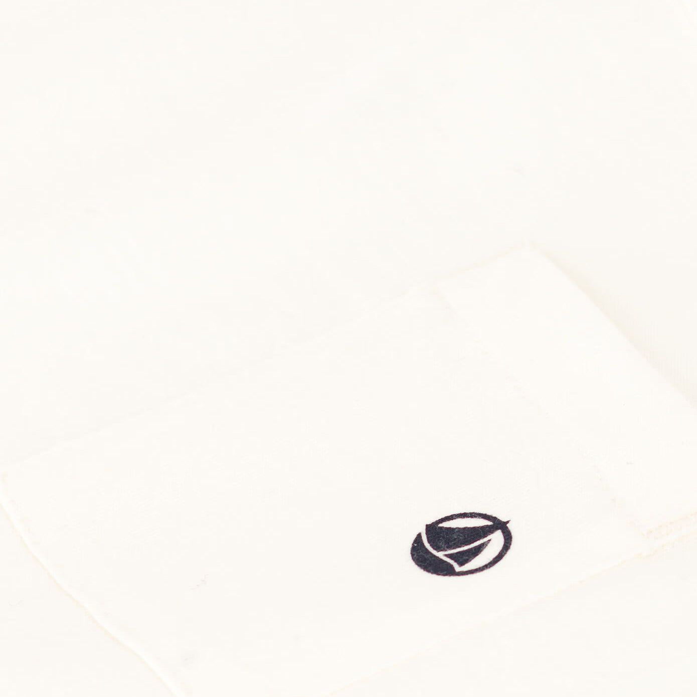 Boys White Logo Cotton T-Shirt