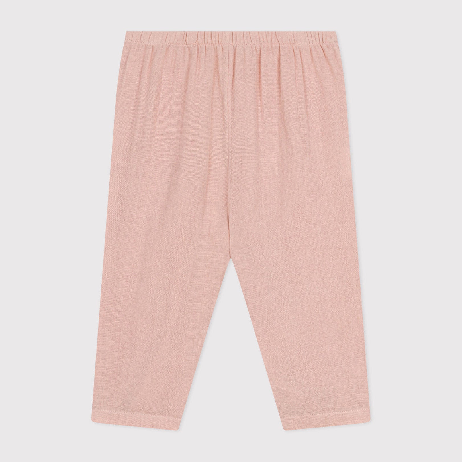 Baby Girls Pink Cotton Trousers