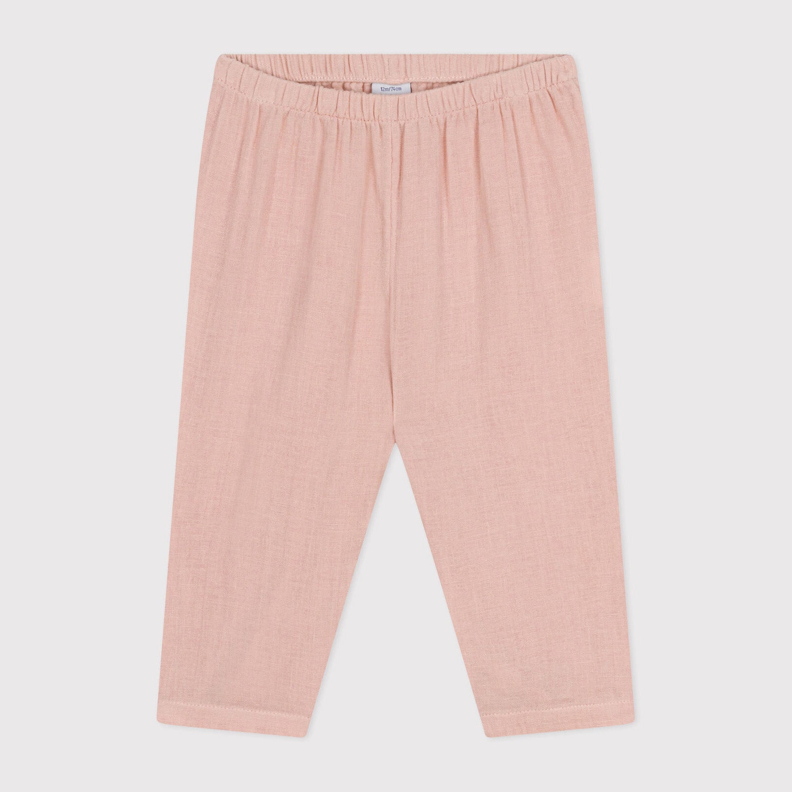 Baby Girls Pink Cotton Trousers