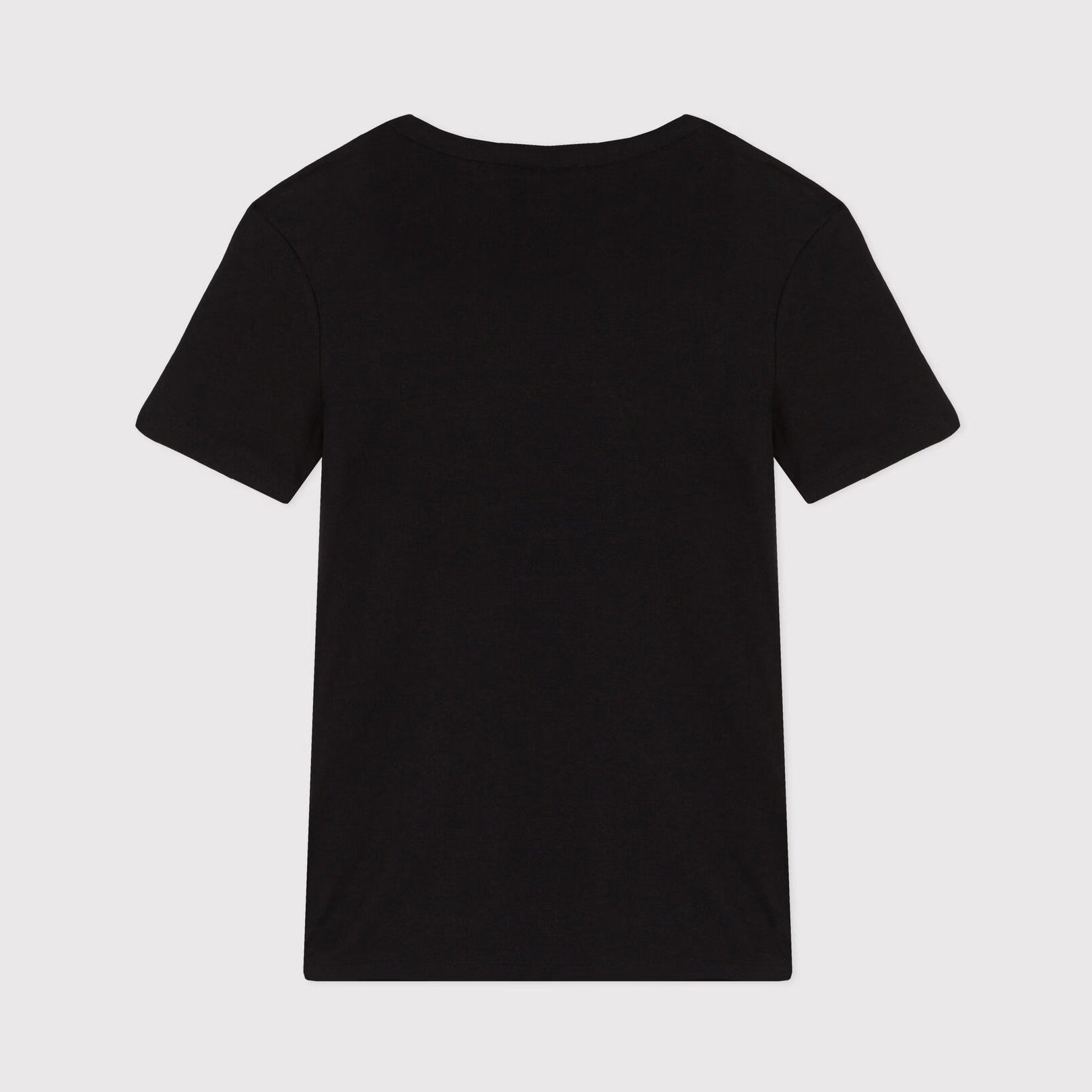 Women Black Cotton T-Shirt