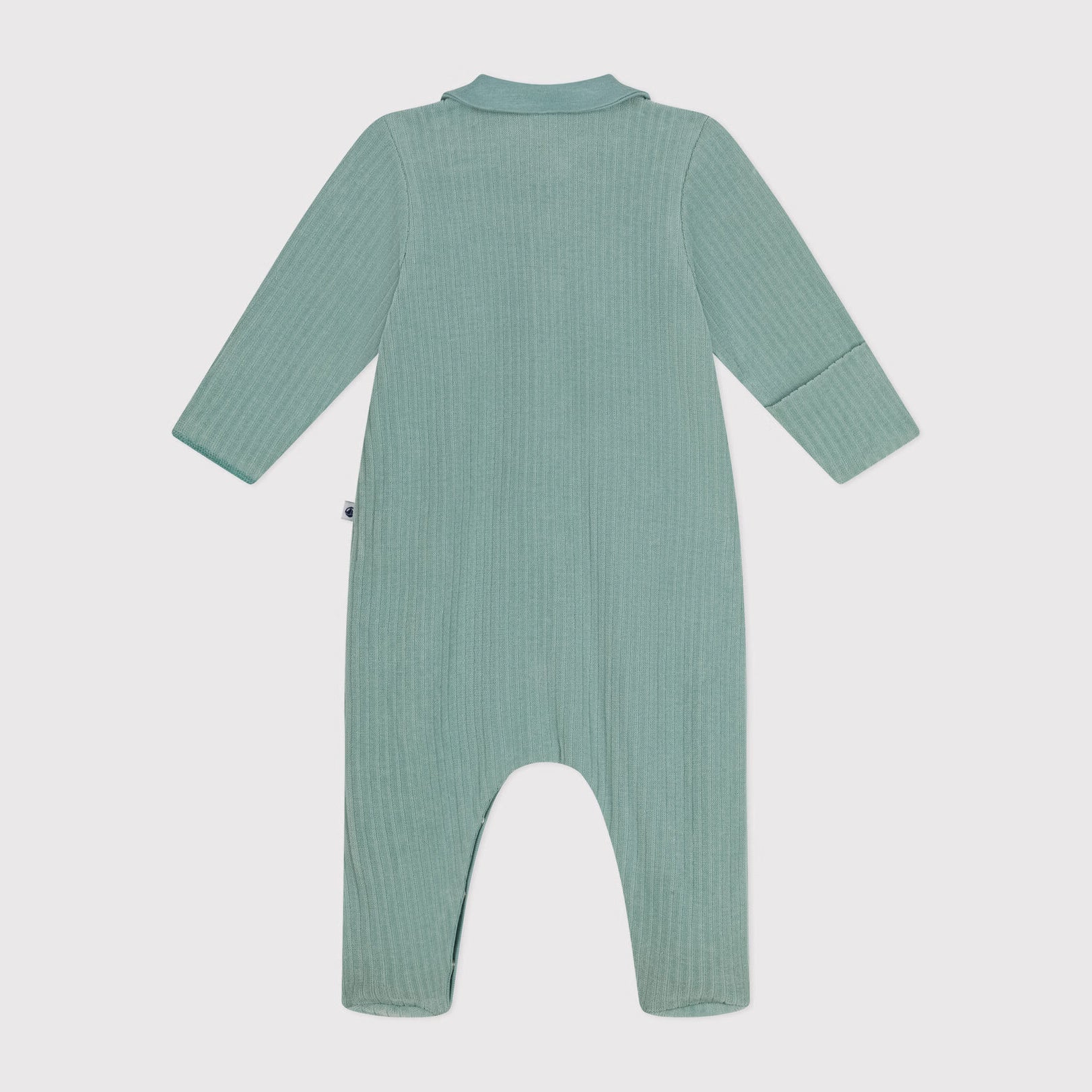 Baby Boys & Girls Green Cotton Babysuit