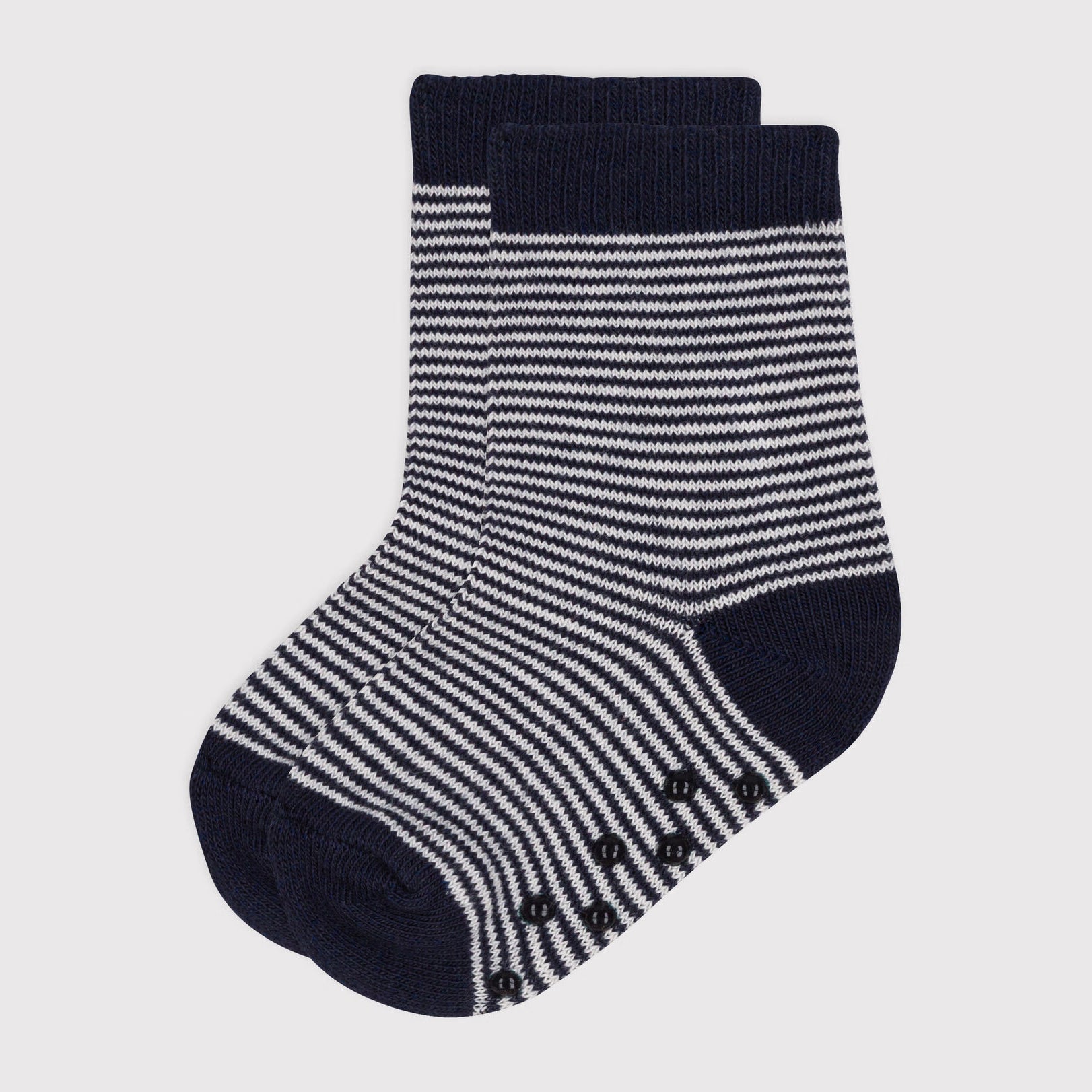 Baby Boys & Girls Navy Stripes Cotton Socks