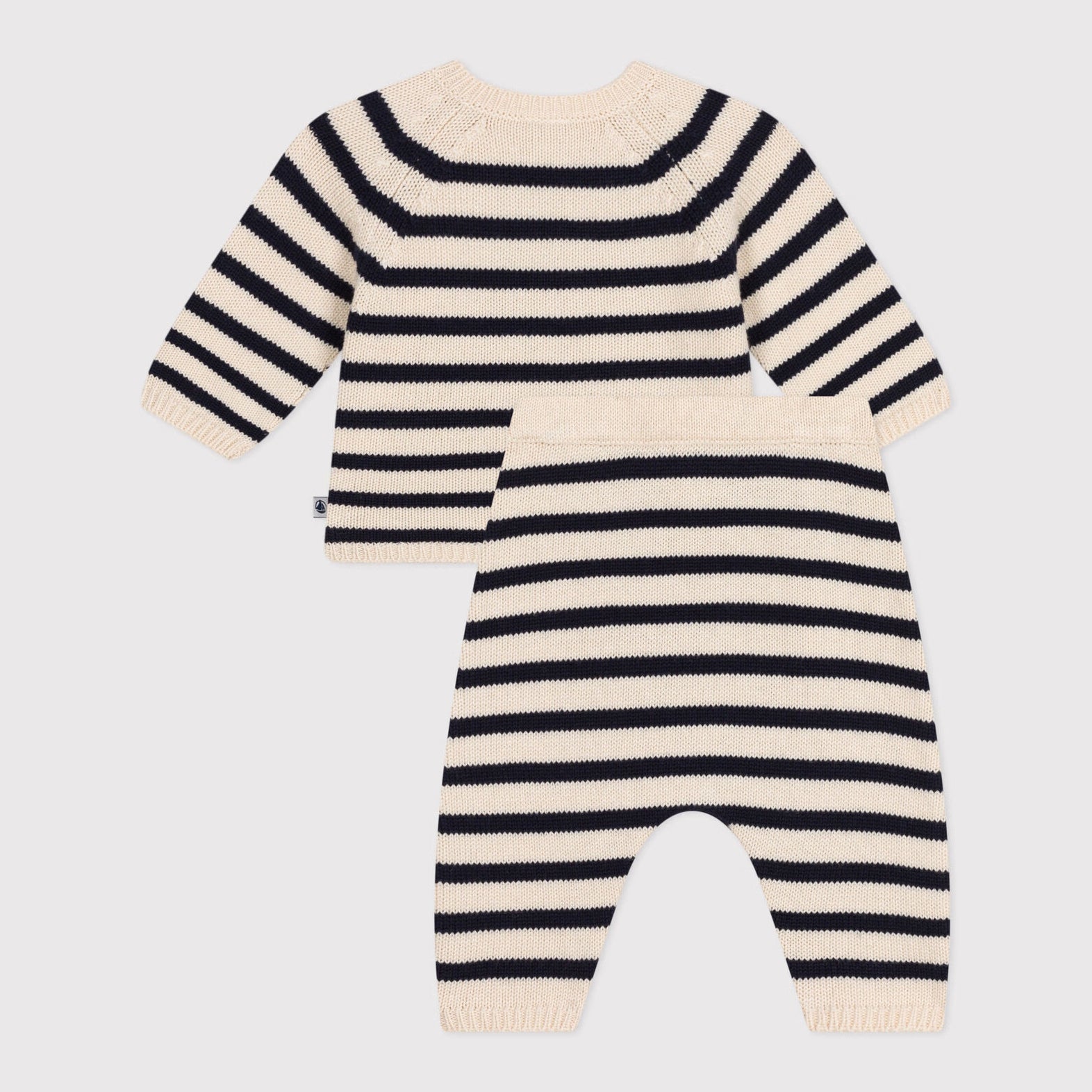 Baby Boys & Girls Navy Stripes Wool Set