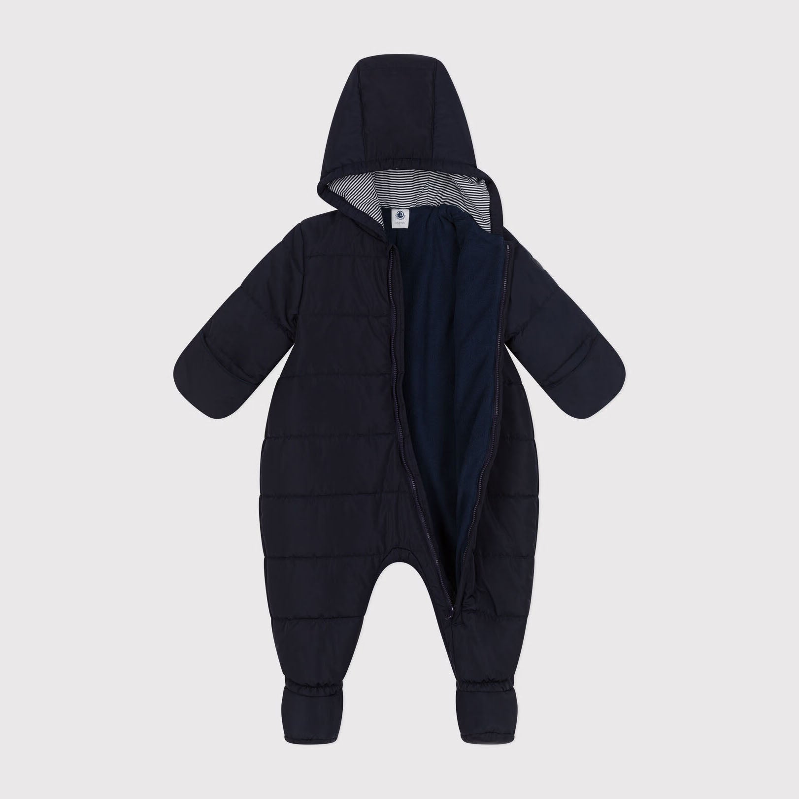 Baby Boys & Girls Dark Blue Padded Babysuit