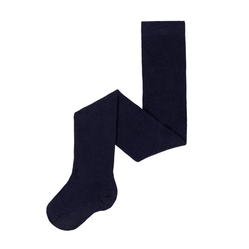 Baby Girls Navy Cotton Tights