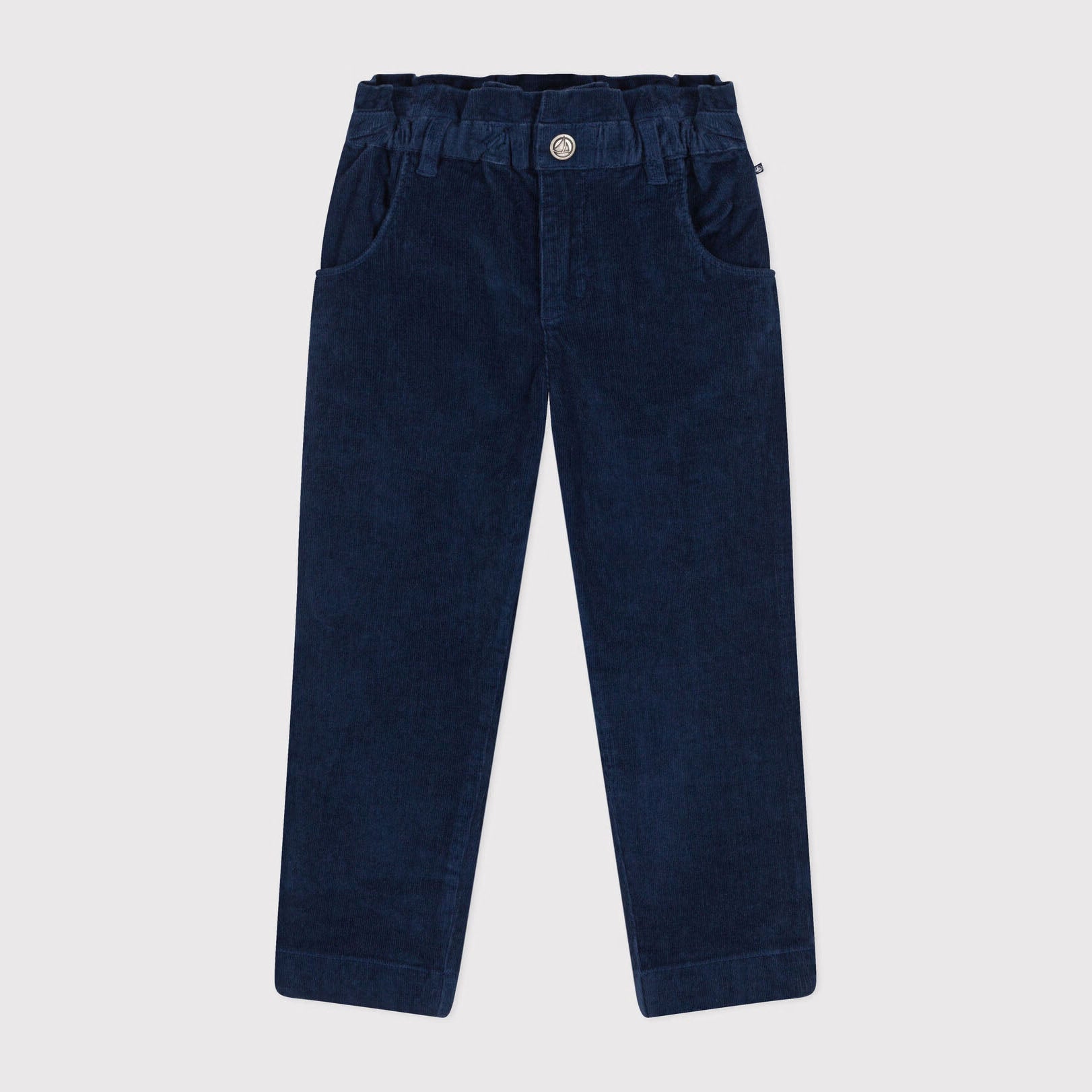 Girls Navy Corduroy Trousers