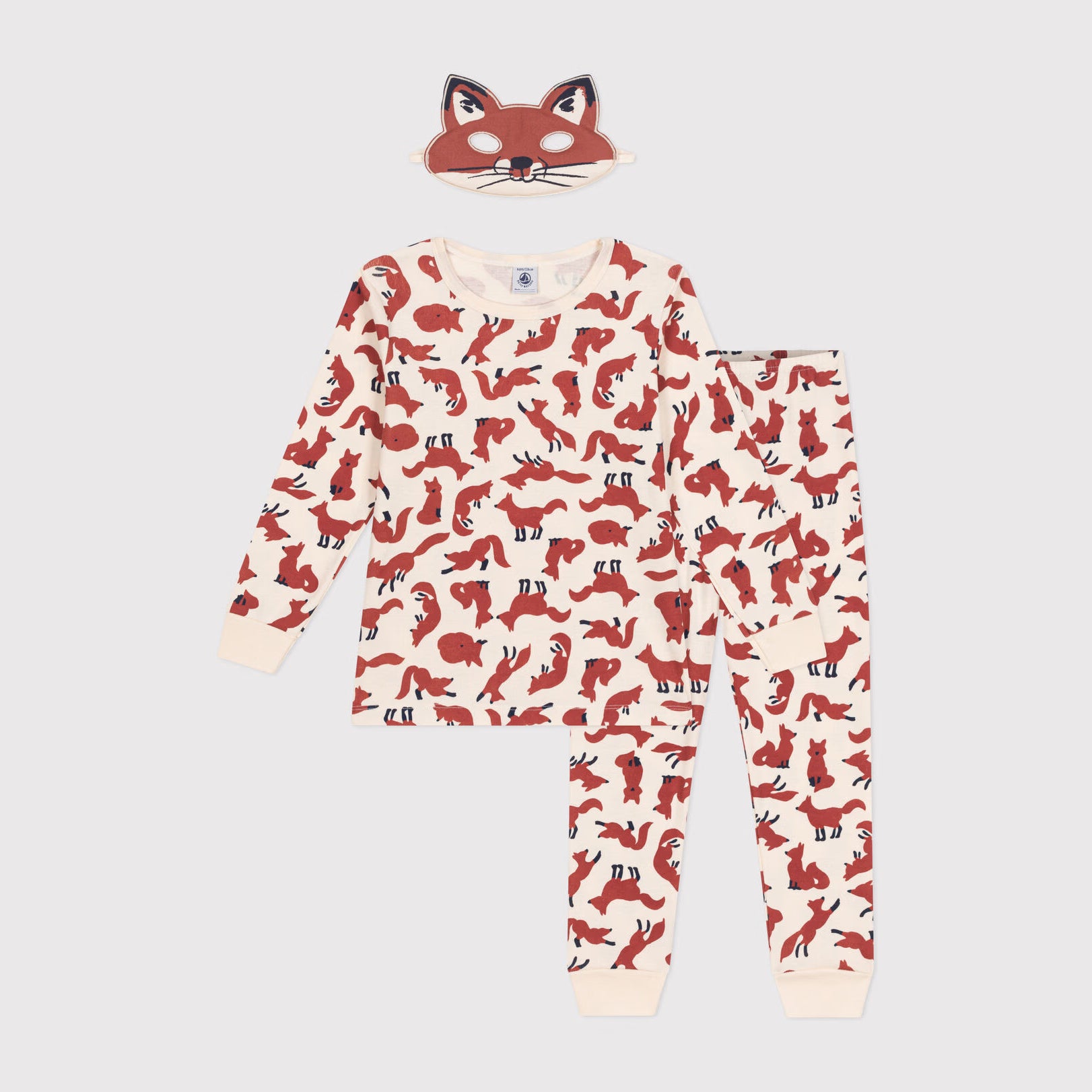 Boys Red Printed Cotton Nightwear Set