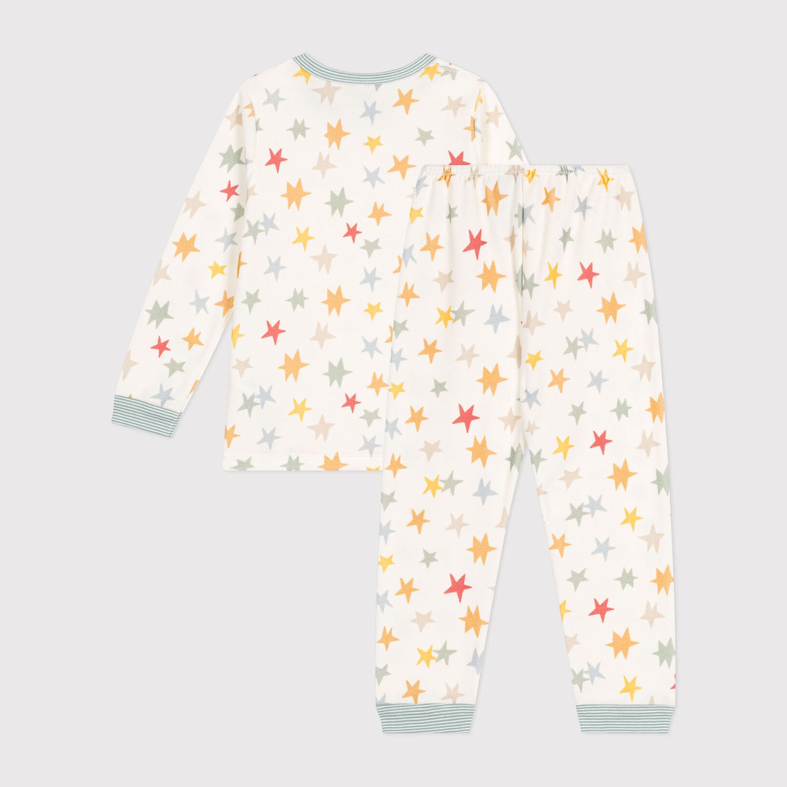 Boys & Girls White Stars Cotton Nightwear Set