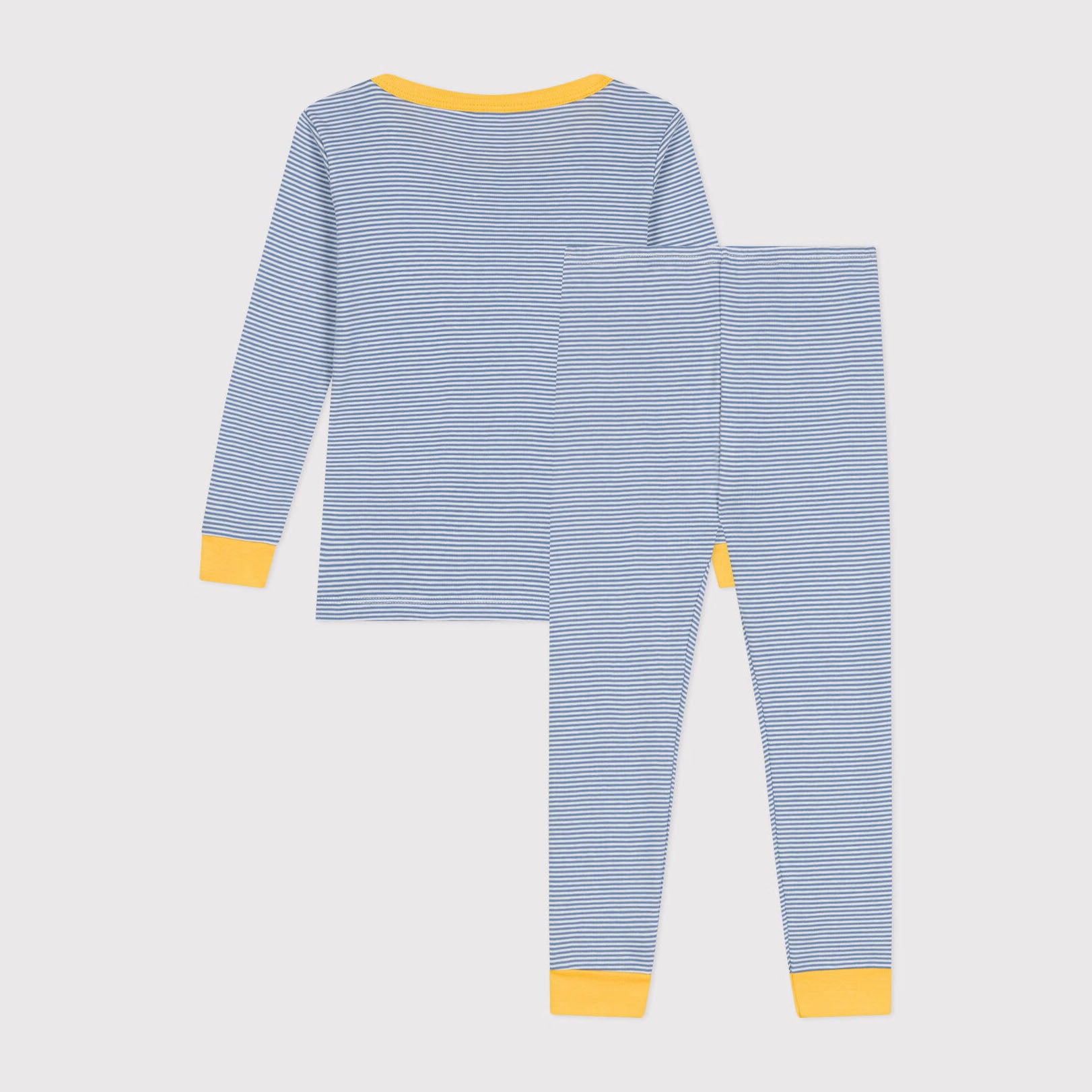 Boys Blue Stripes Cotton Nightwear Set