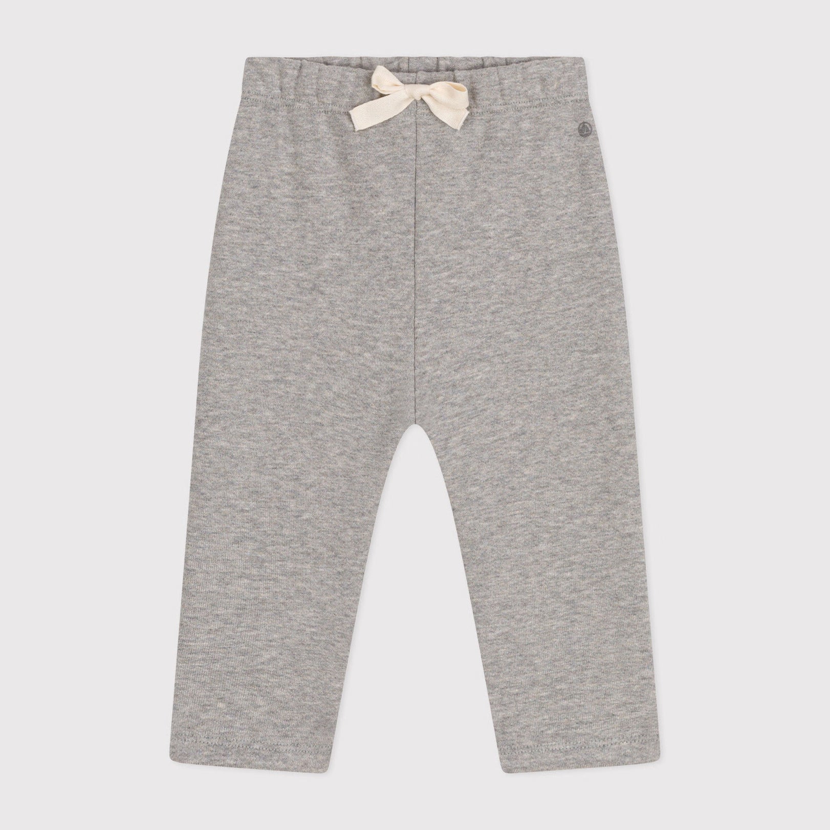 Baby Boys & Girls Grey Cotton Trousers