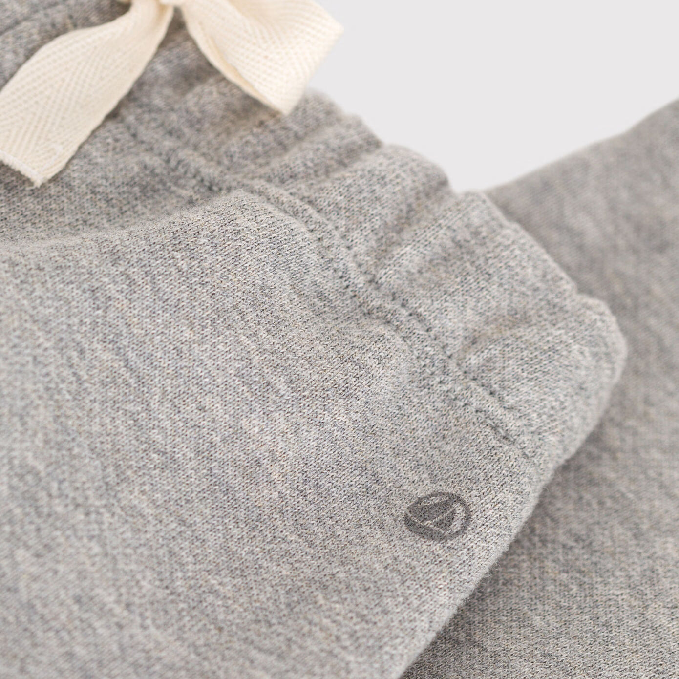 Baby Boys & Girls Grey Cotton Trousers