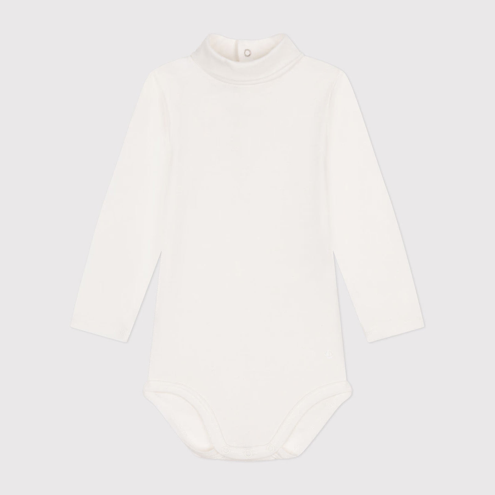 Baby Boys & Girls White Cotton Babysuit