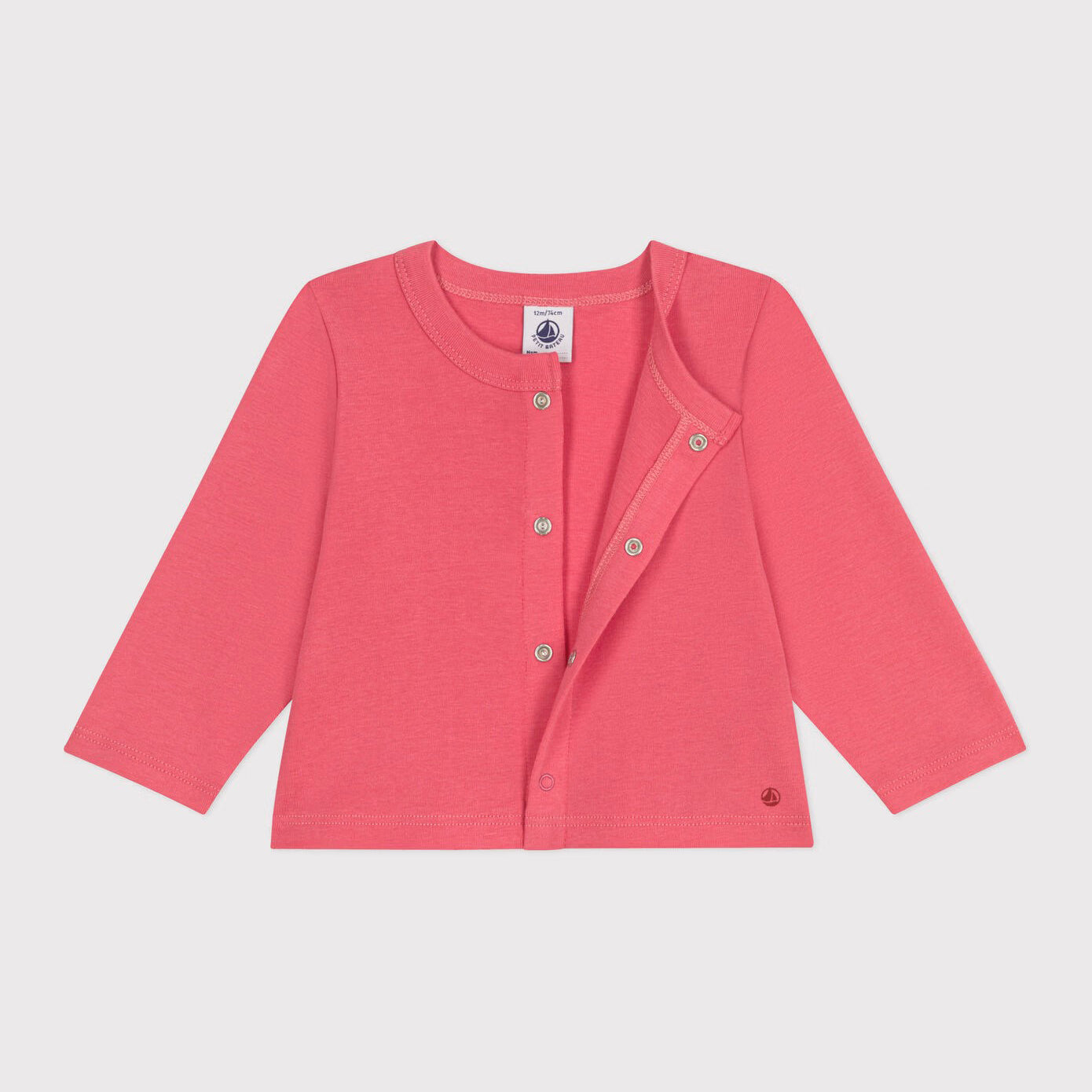 Baby Girls Pink Cotton Cardigan