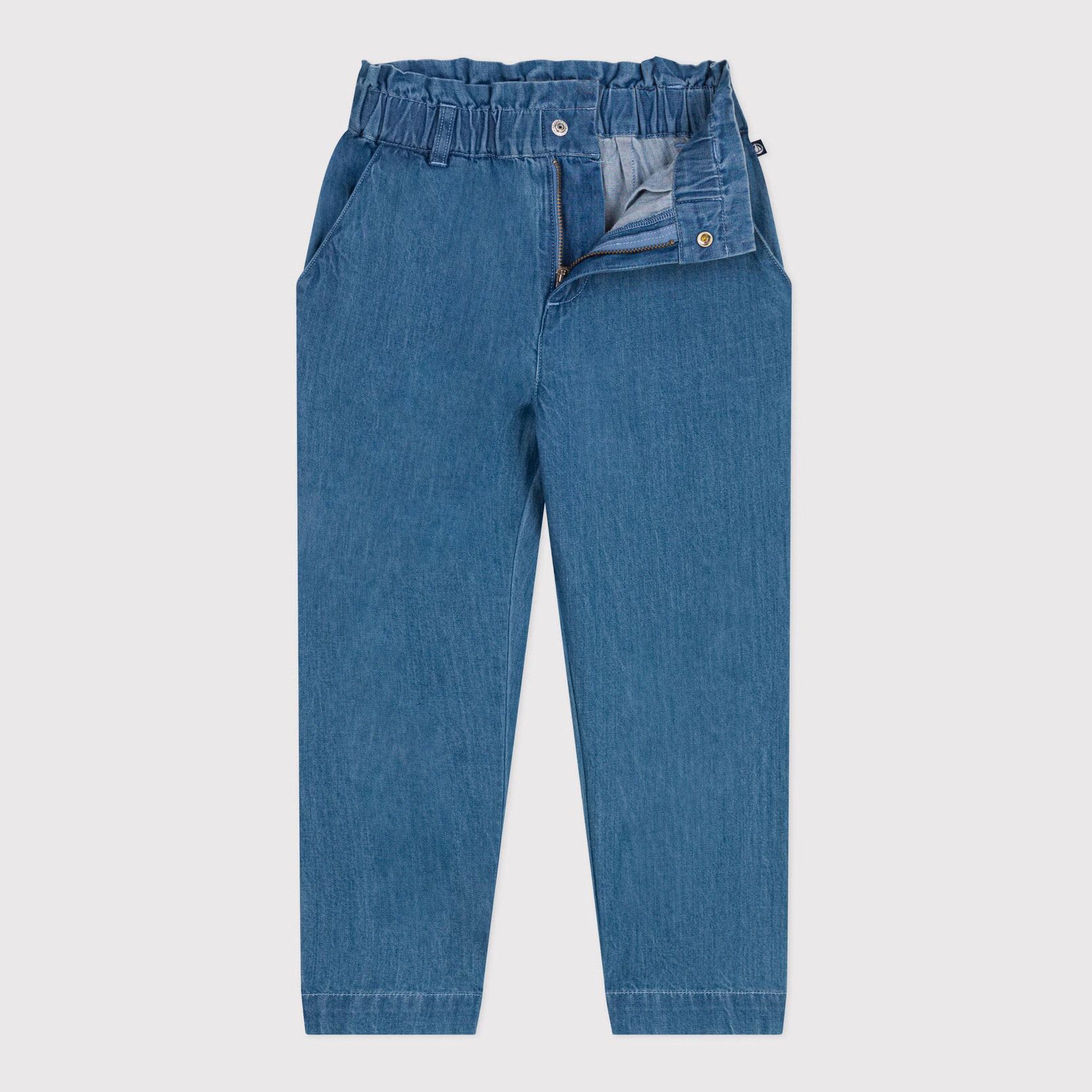 Girls Denim Blue Trousers