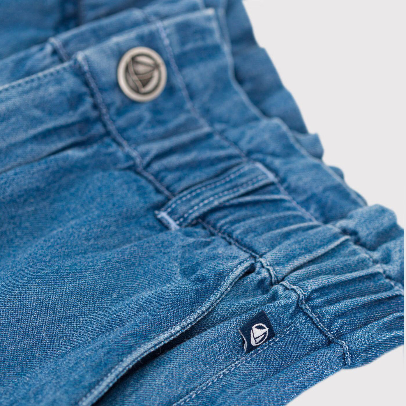Girls Denim Blue Trousers