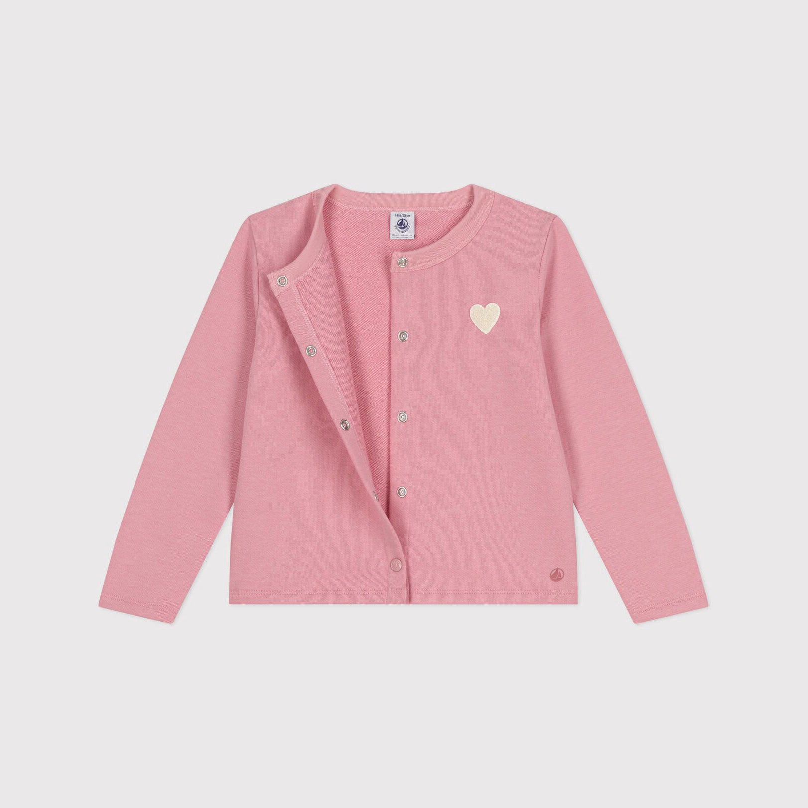 Girls Pink Cotton Cardigan