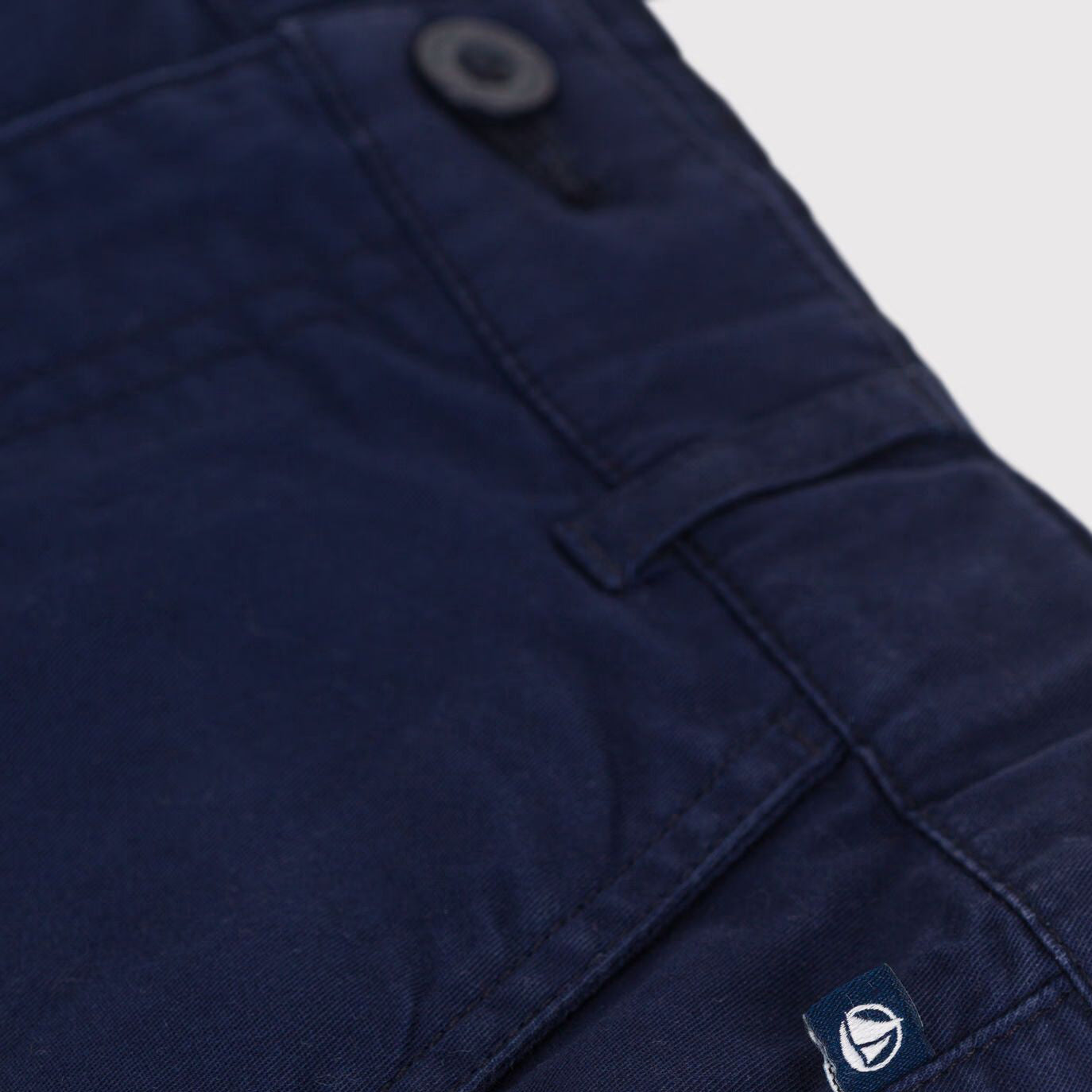 Boys Navy Blue Cotton Shorts