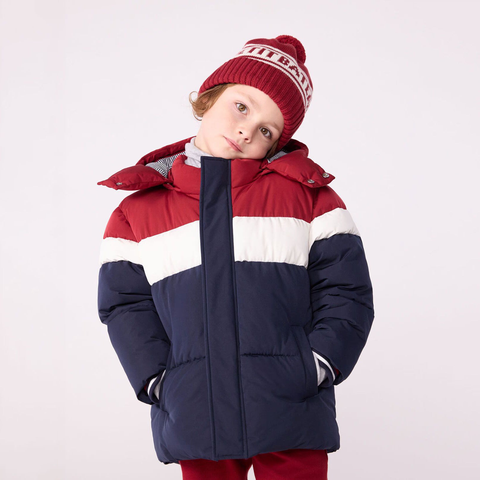 Boys Multicolor Padded Coat