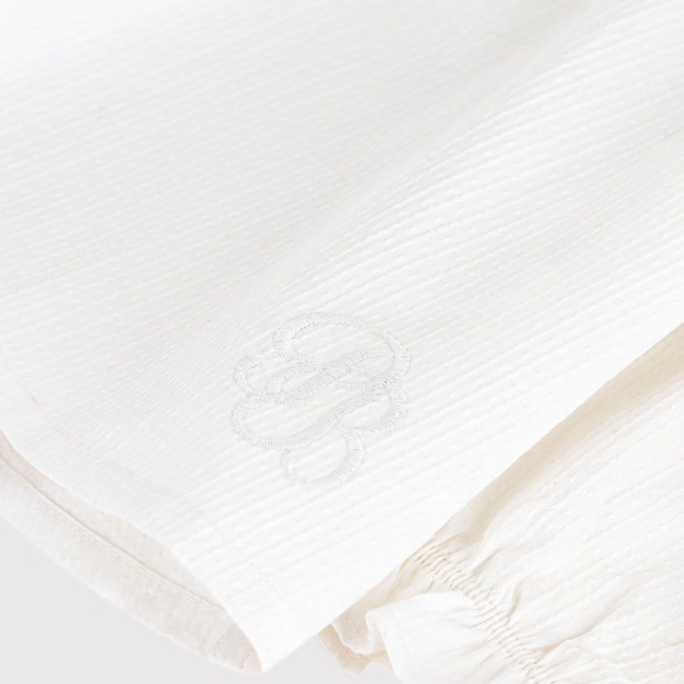 Baby Girls White Cotton Shirt