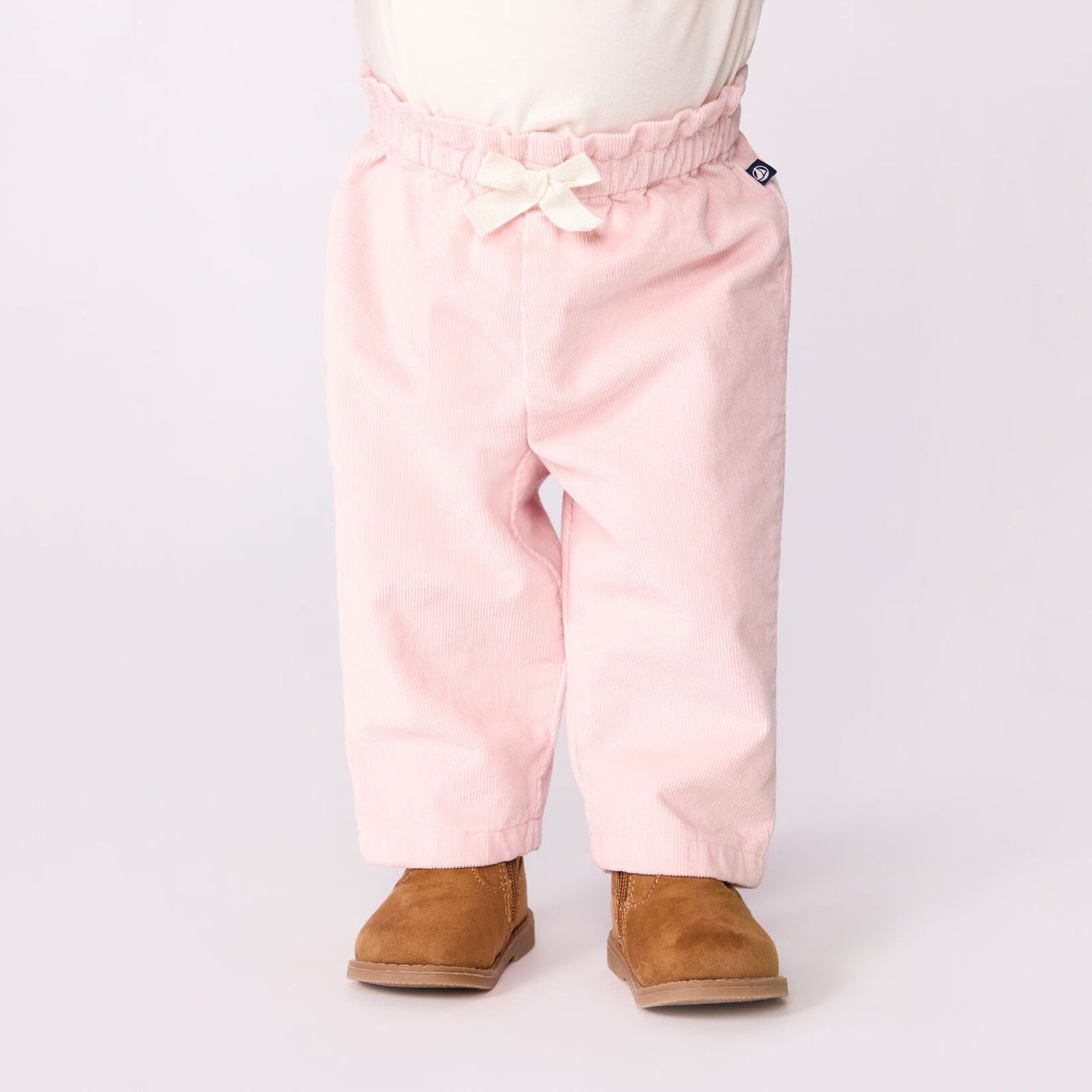Baby Girls Light Pink Corduroy Trousers