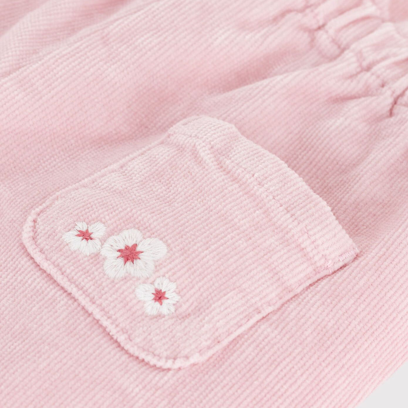 Baby Girls Light Pink Corduroy Trousers