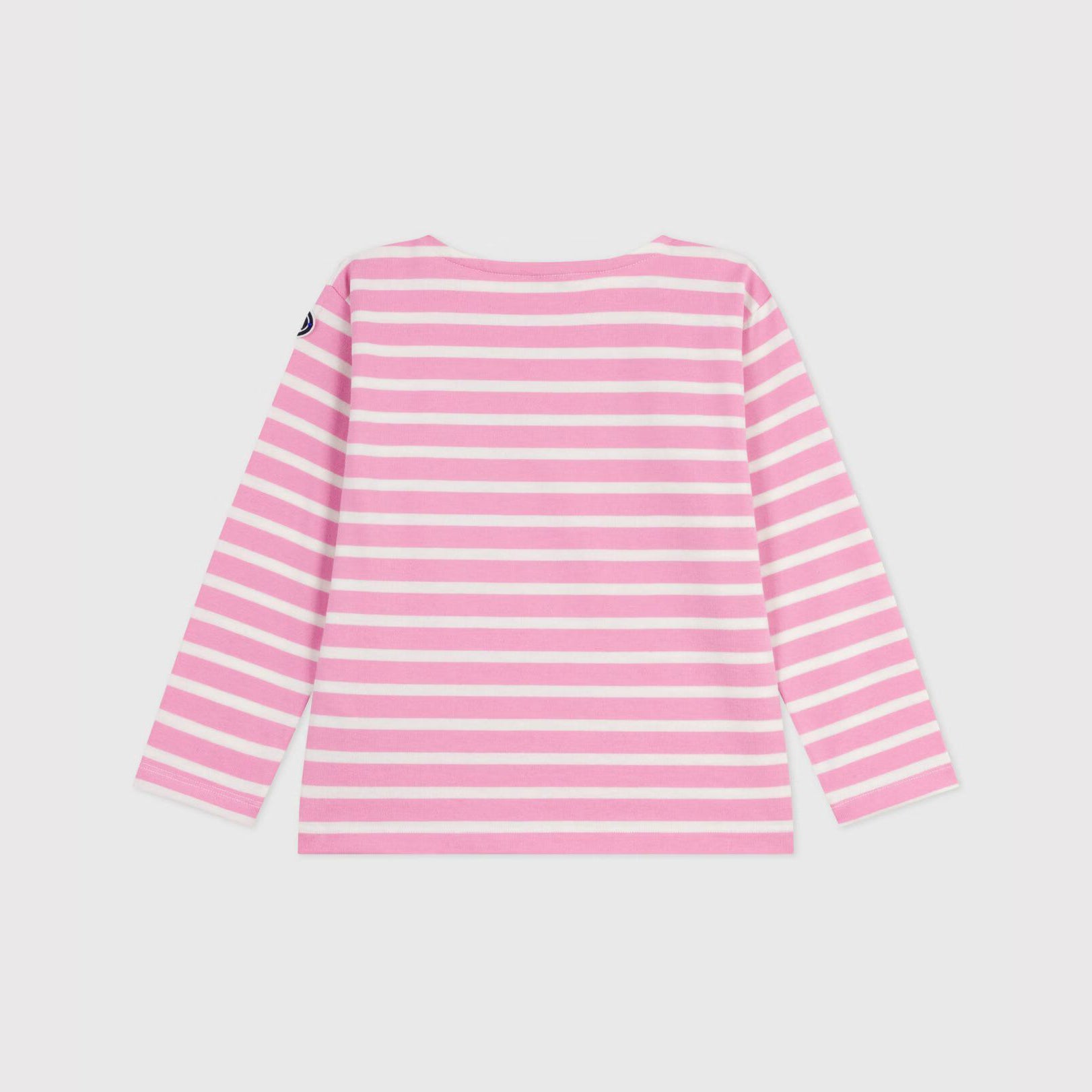 Girls Pink Stripes Cotton T-Shirt