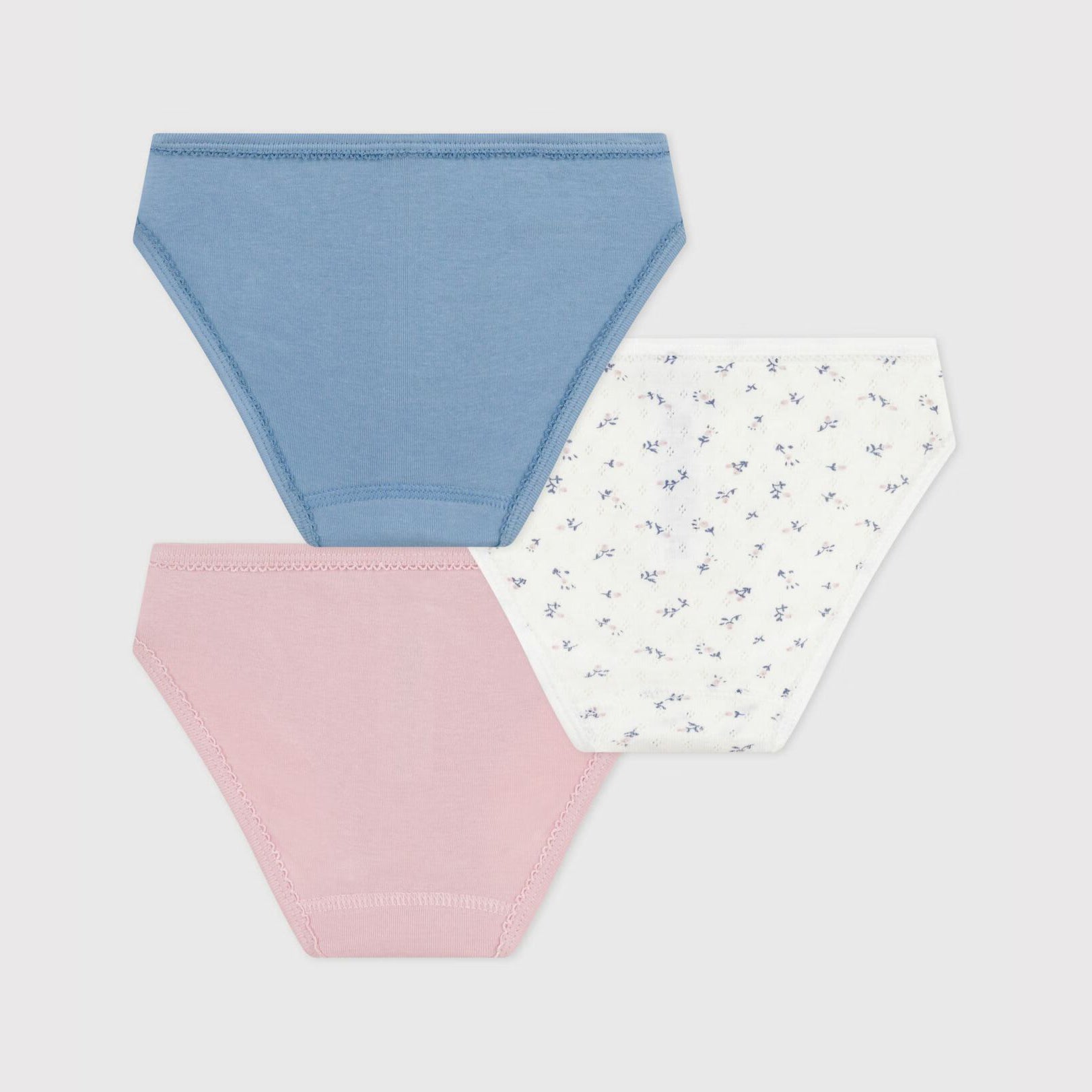 Girls Multicolor Cotton Underwear Set(3 Pack)