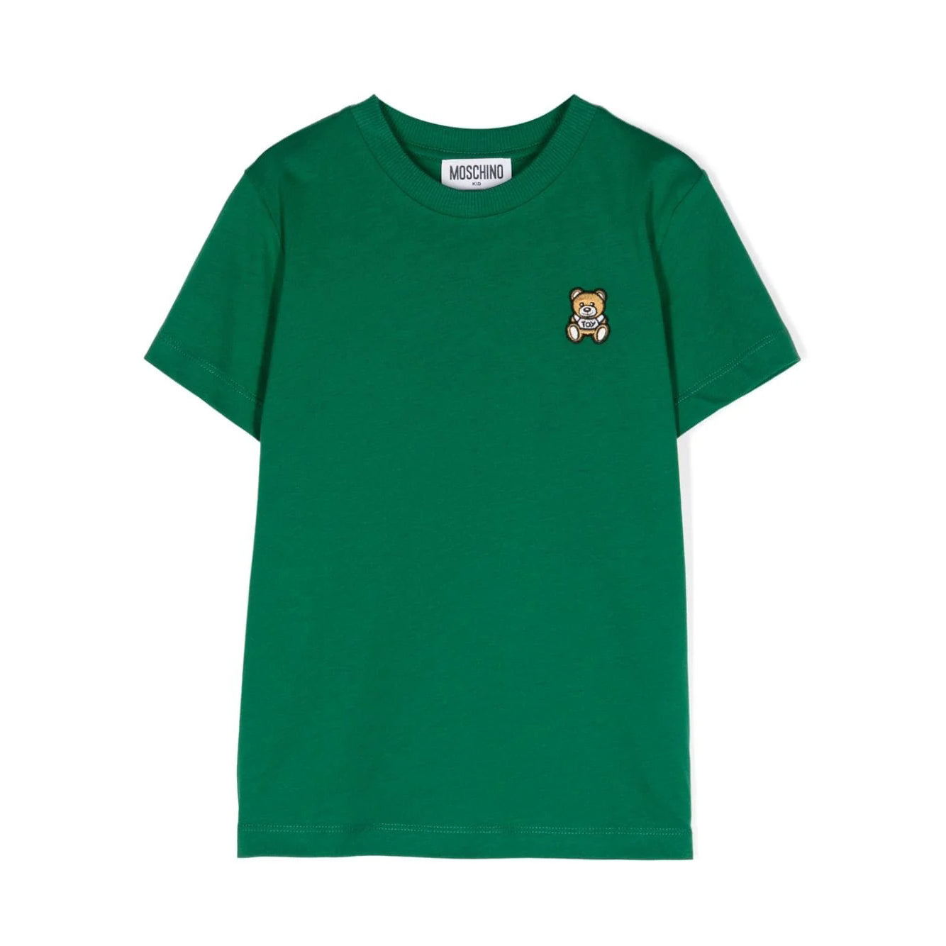 Boys & Girls Green Cotton T-Shirt