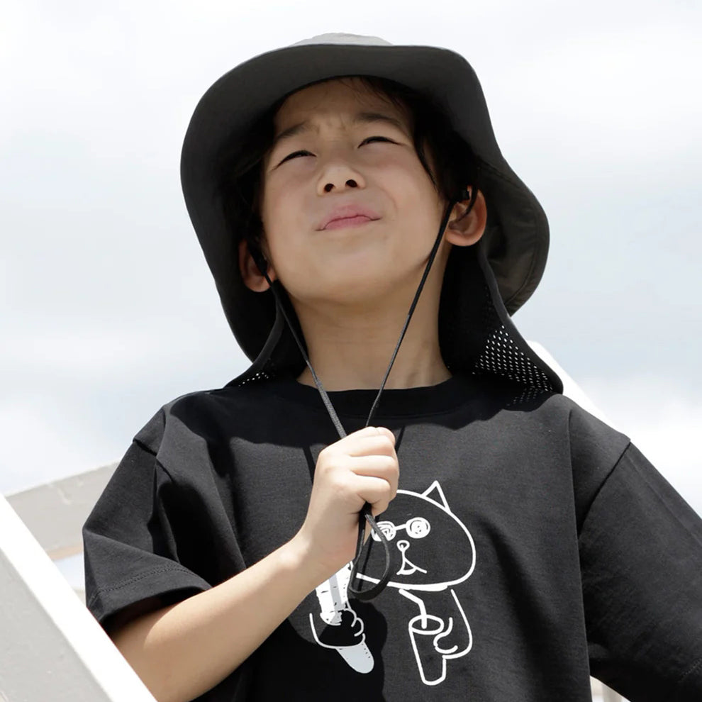 Boys & Girls Charcoal Bucket Hat