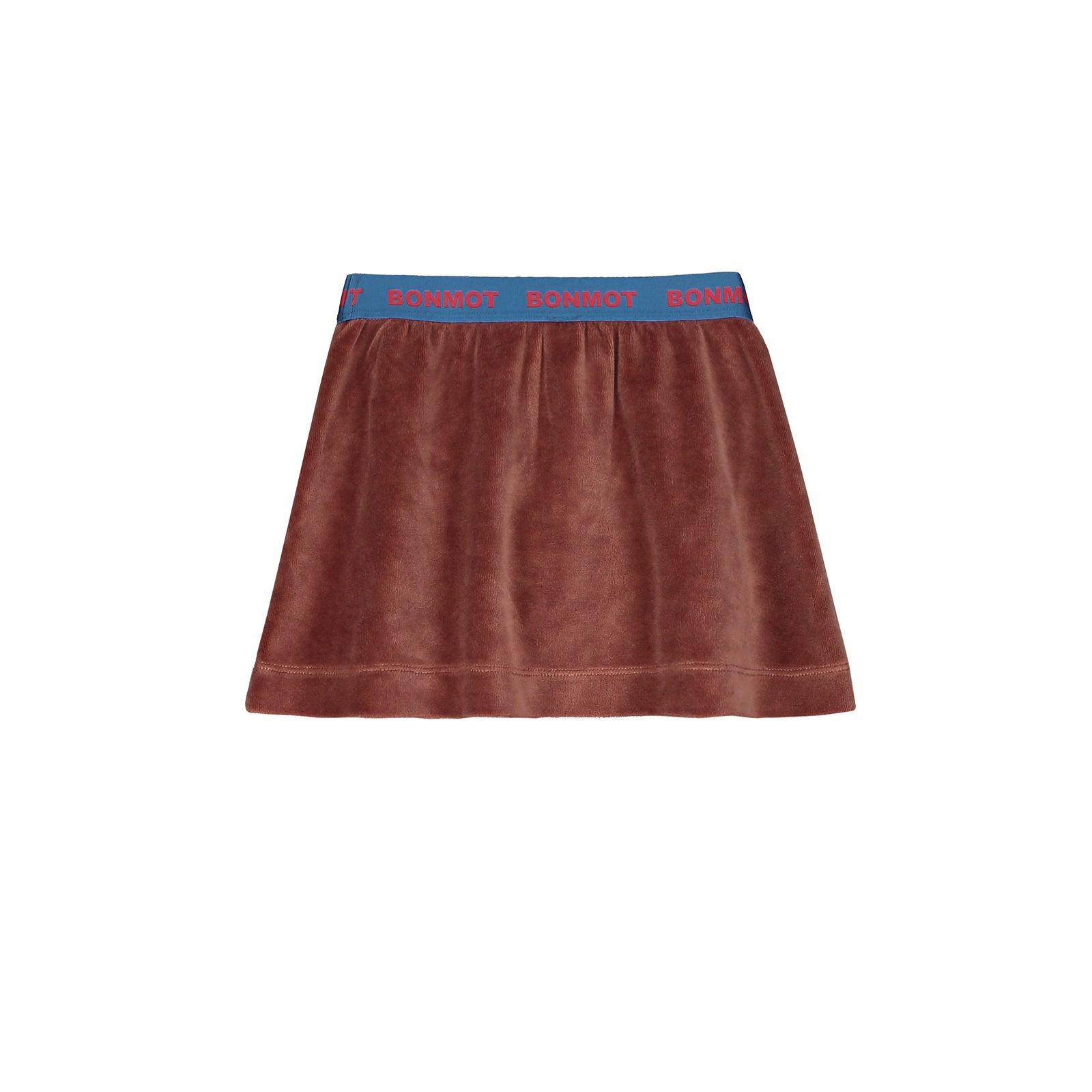 Girls Brown Velvet Skirt