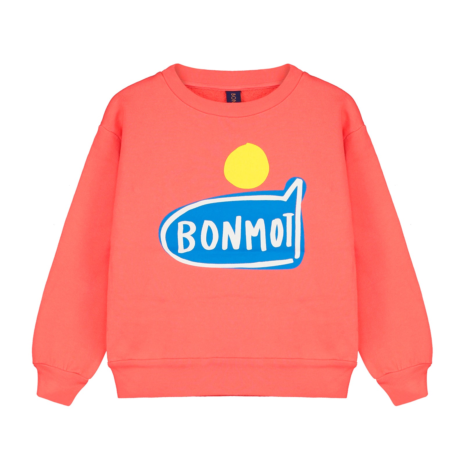 Boys & Girls Red Logo Cotton Sweatshirt