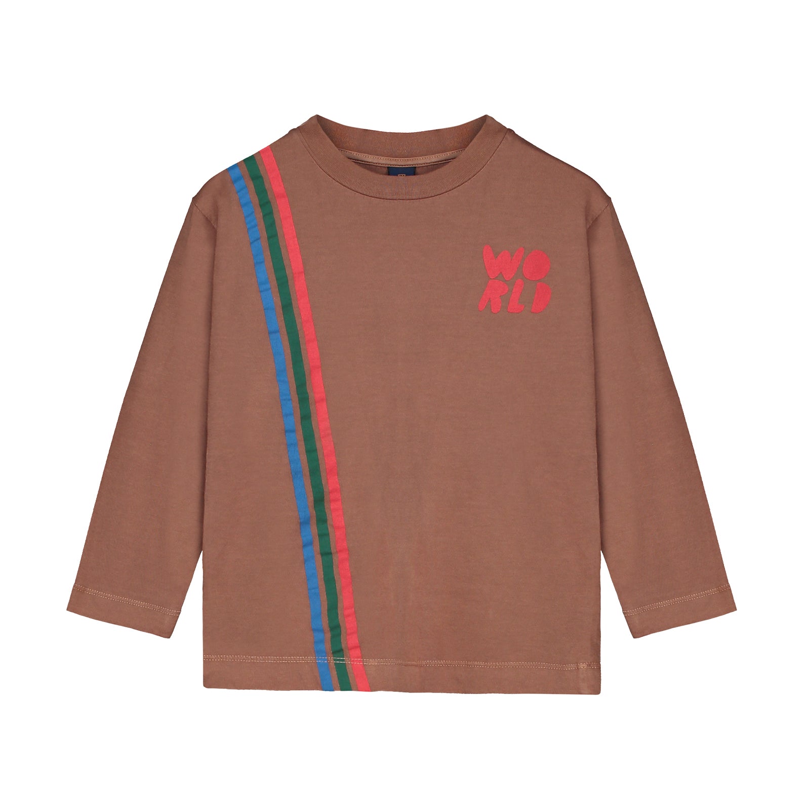 Boys & Girls Brown Cotton T-Shirt