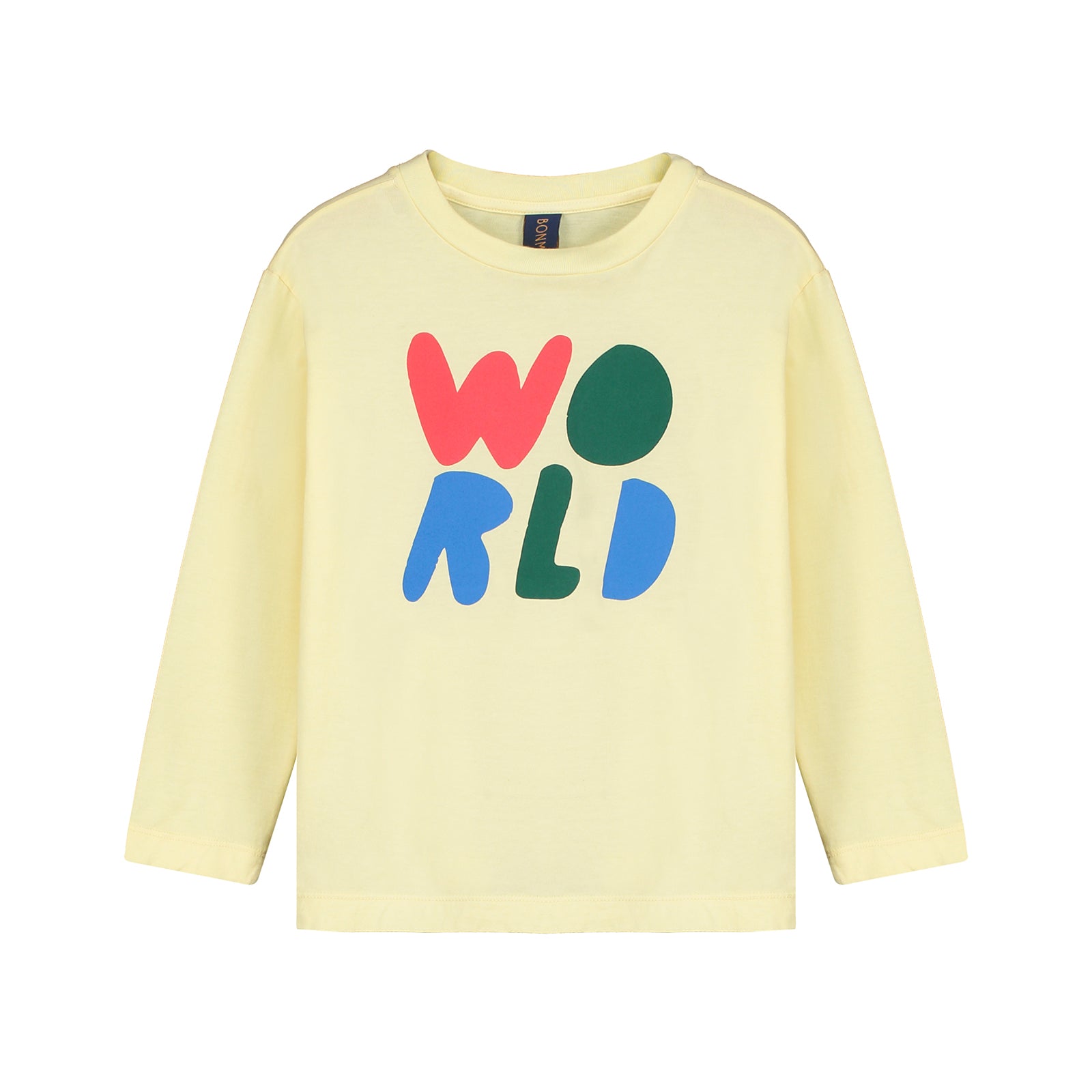 Boys & Girls Yellow Logo Cotton T-Shirt