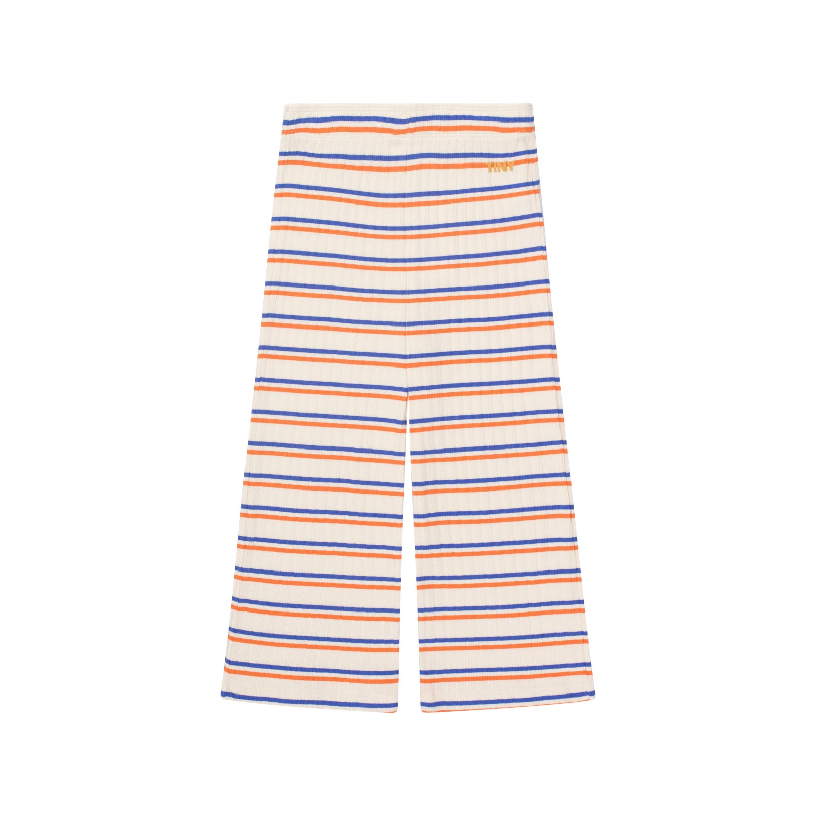 Boys & Girls Cream Stripes Cotton Trousers