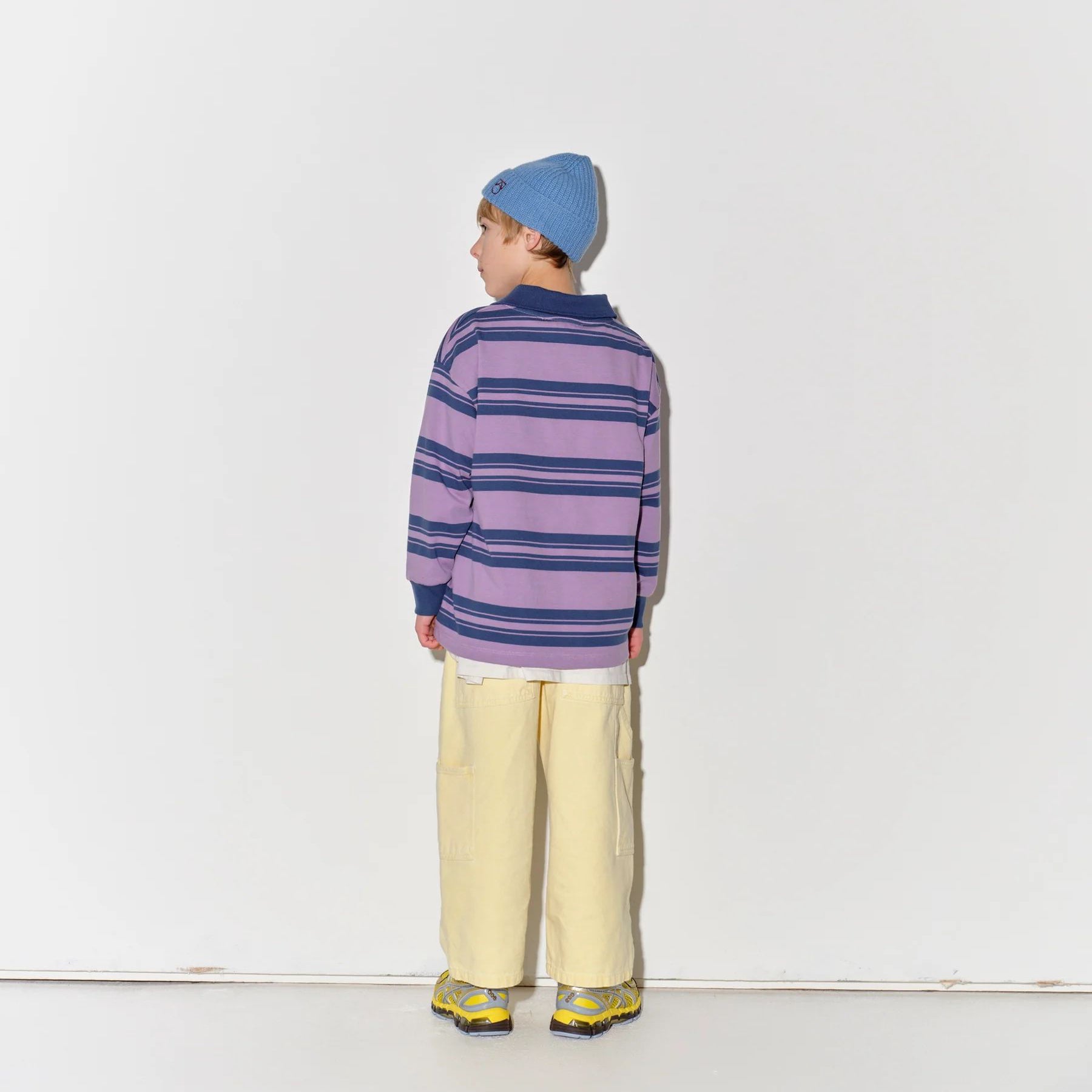 Boys & Girls Yellow Cotton Trousers