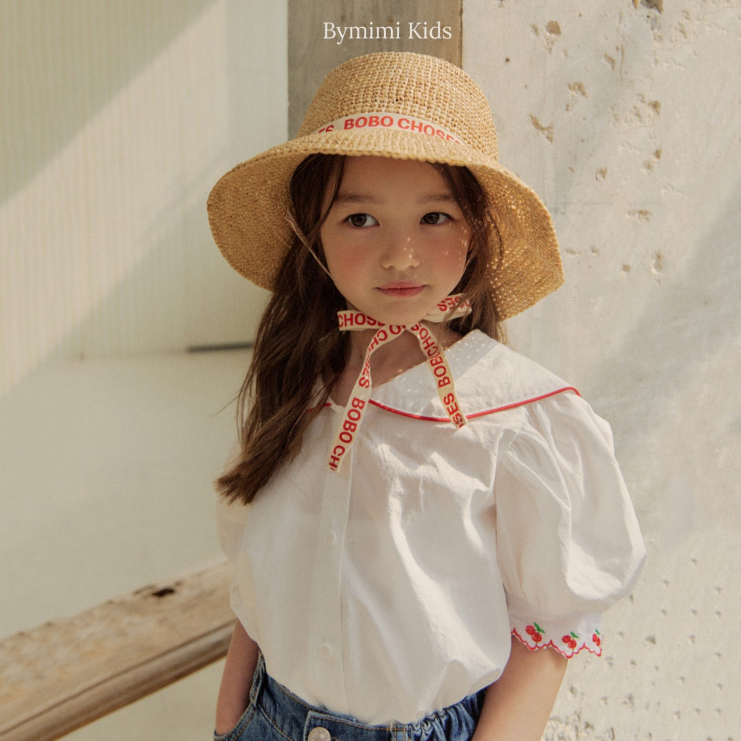 Girls White Cotton Shirt