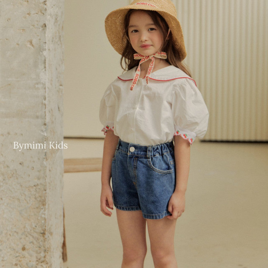 Girls White Cotton Shirt