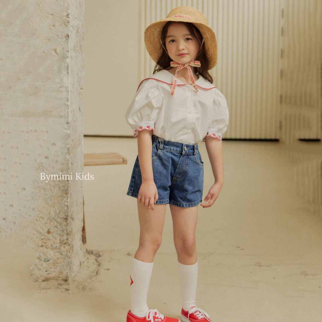 Girls White Cotton Shirt