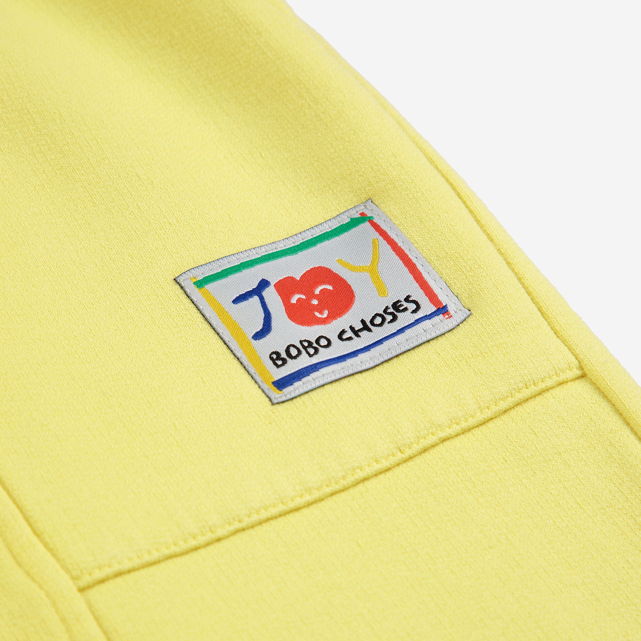 Boys & Girls Yellow Smiling Cotton Trousers