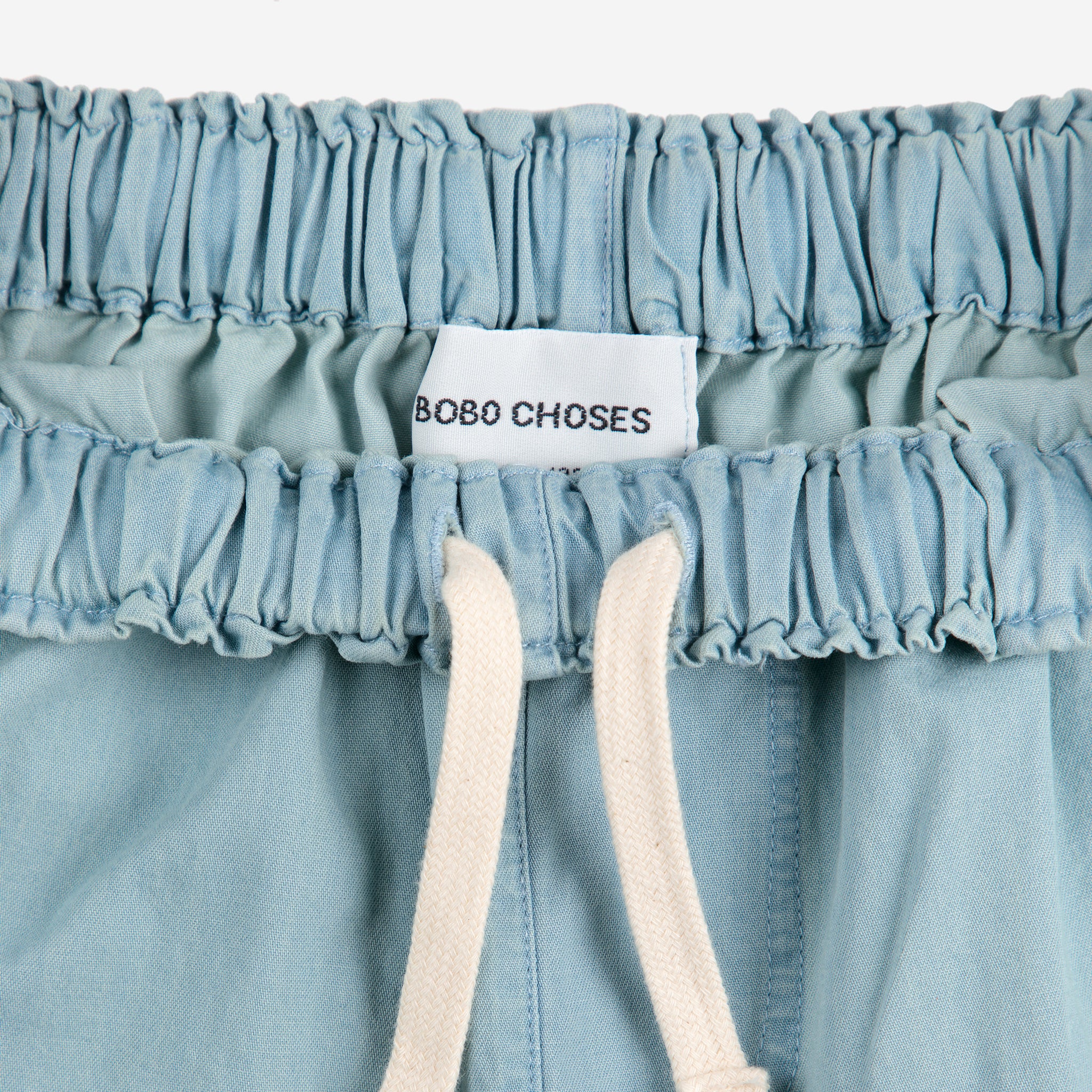 Girls Blue Printed Logo Trousers