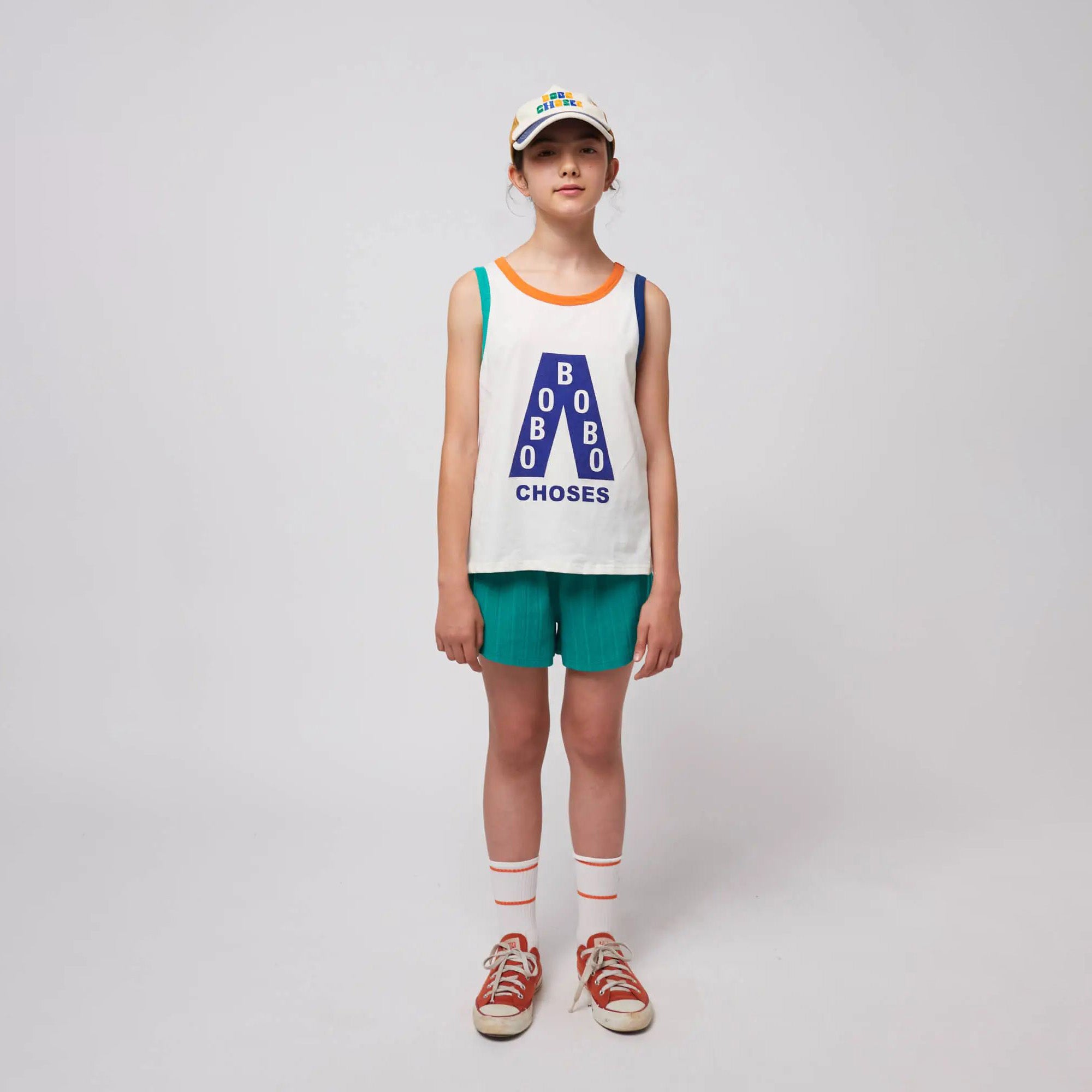 Boys & Girls White Logo Cotton Vest