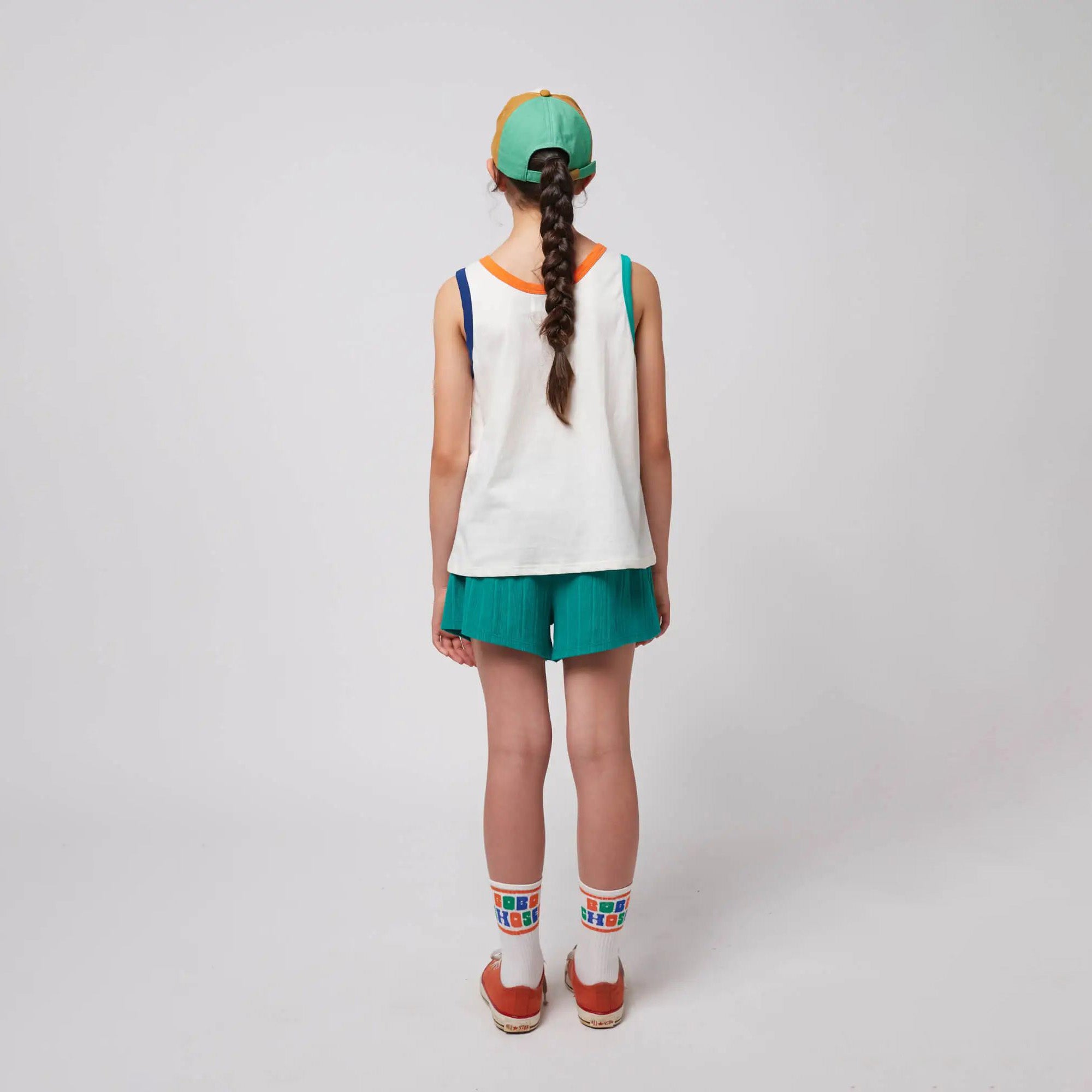 Boys & Girls White Logo Cotton Vest