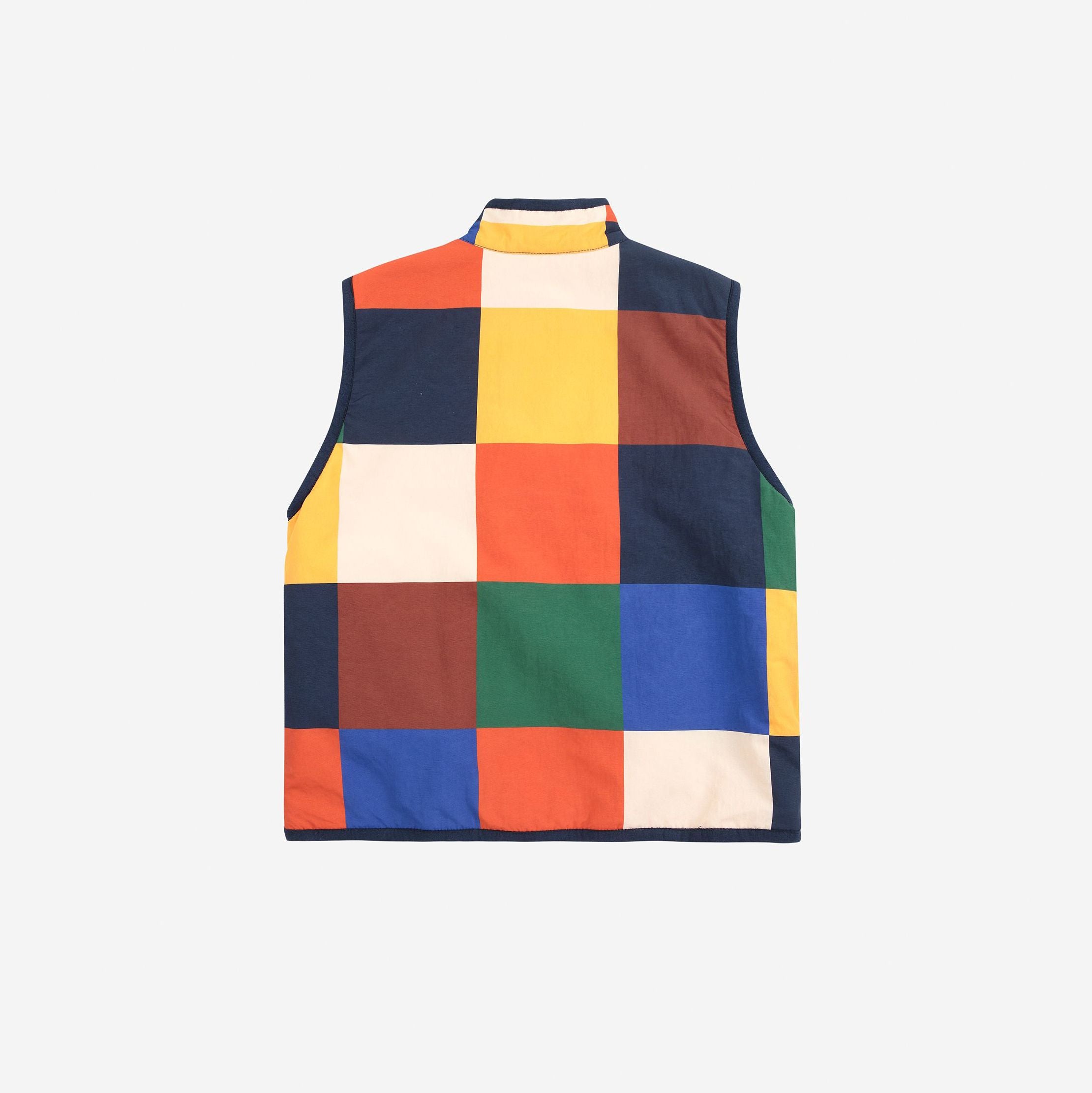 Boys & Girls Multicolor Check Reversible Gilet