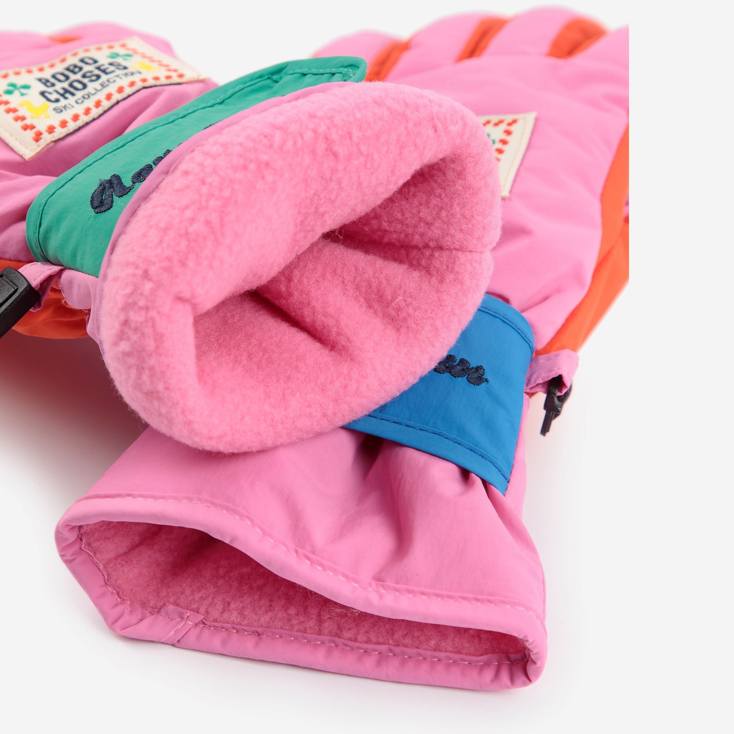 Girls Pink Ski Gloves