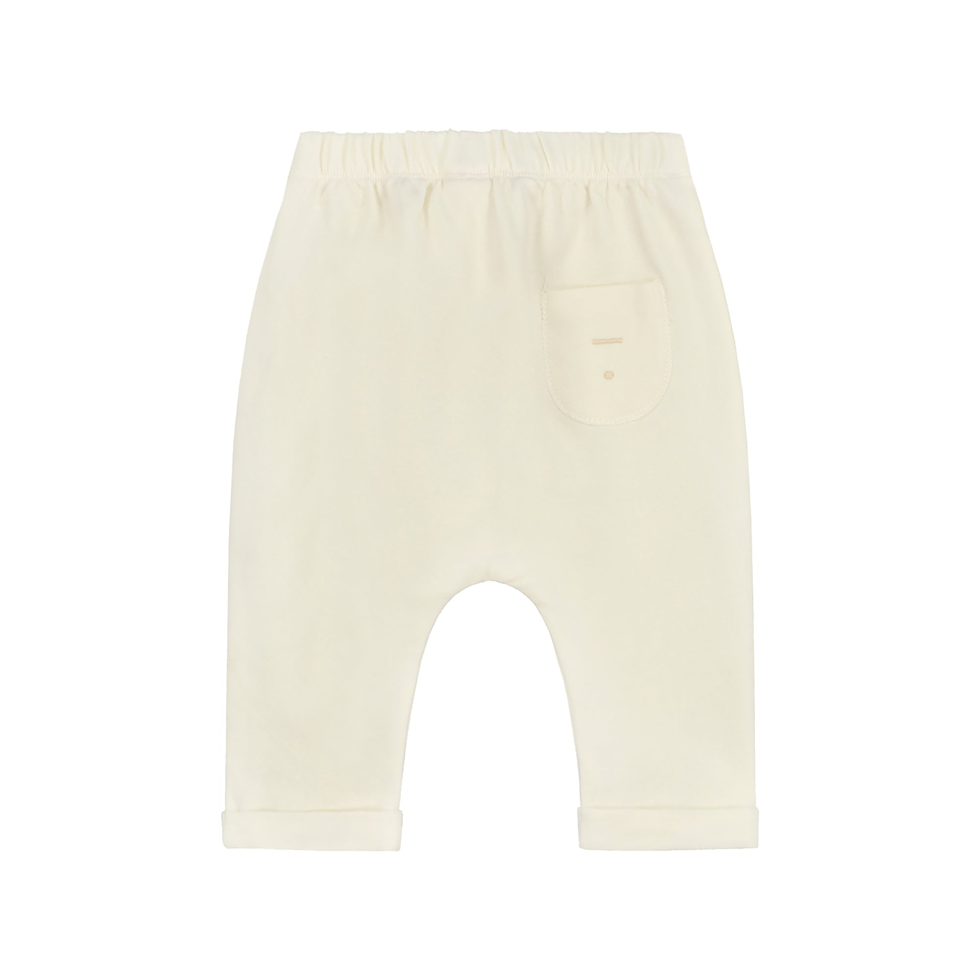 Baby Boys & Girls White Cotton Trousers