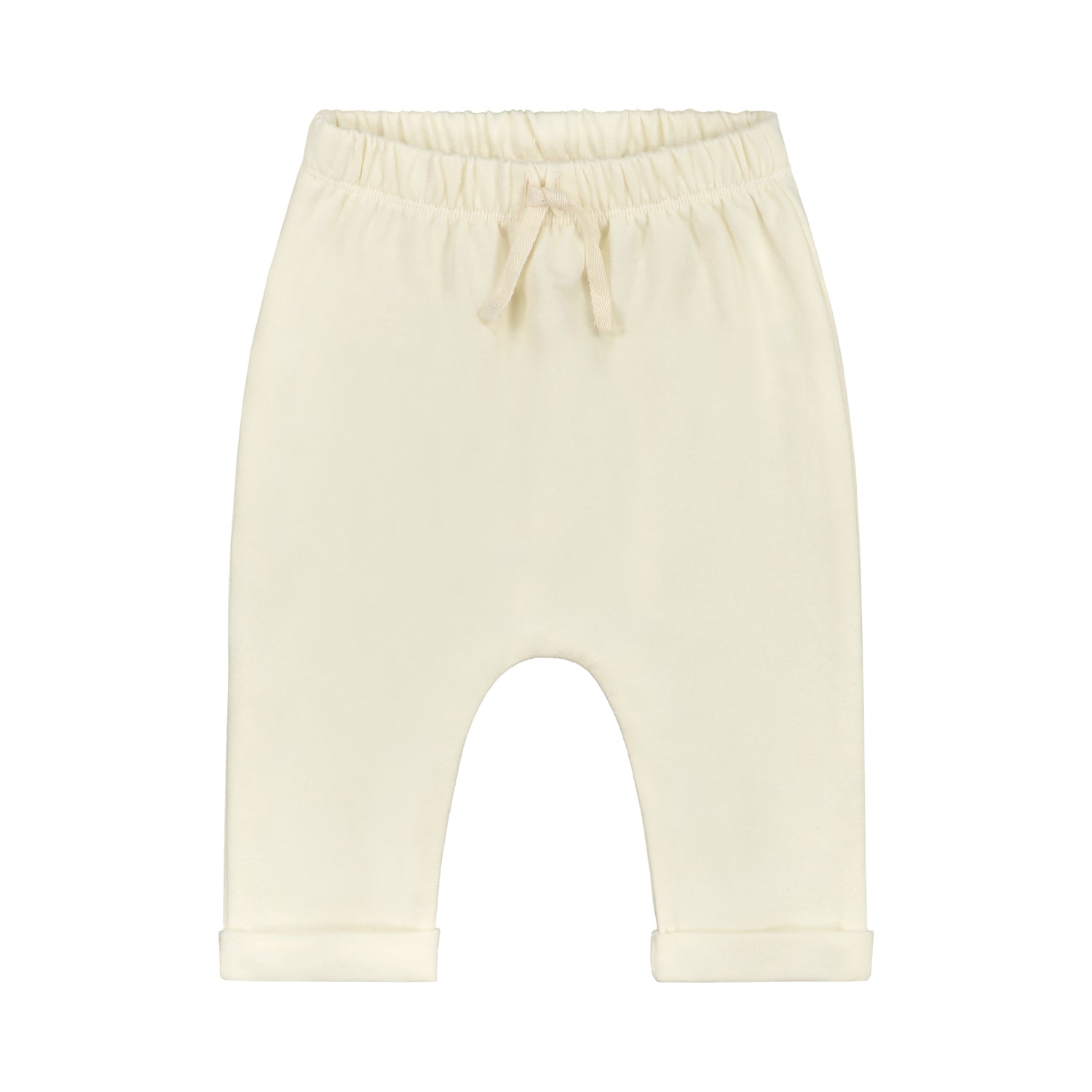 Baby Boys & Girls White Cotton Trousers