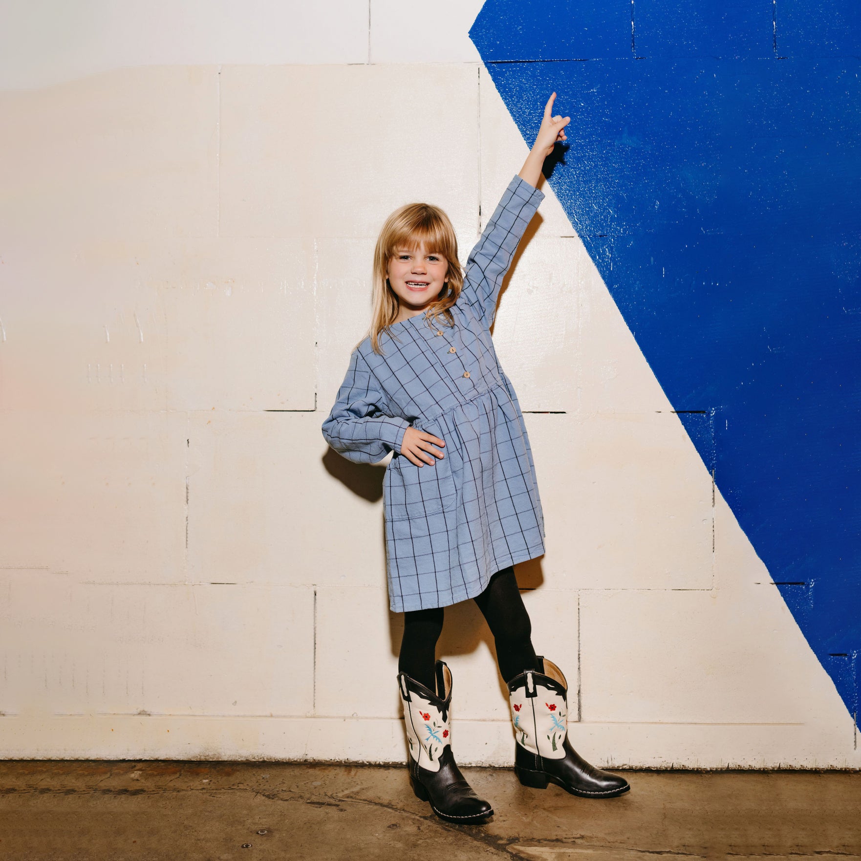 Girls Black Cowboy Boots