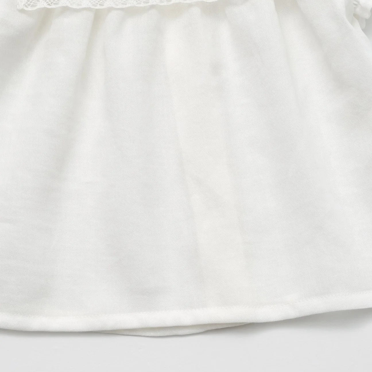 Baby Girls White Cotton Blouse