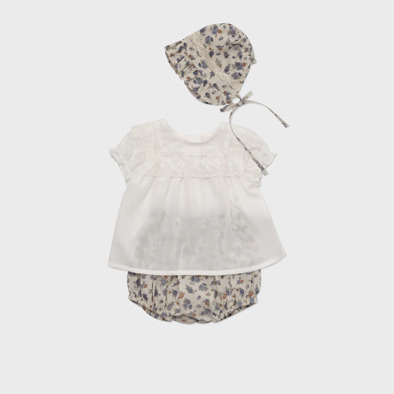 Baby Girls White Cotton Blouse